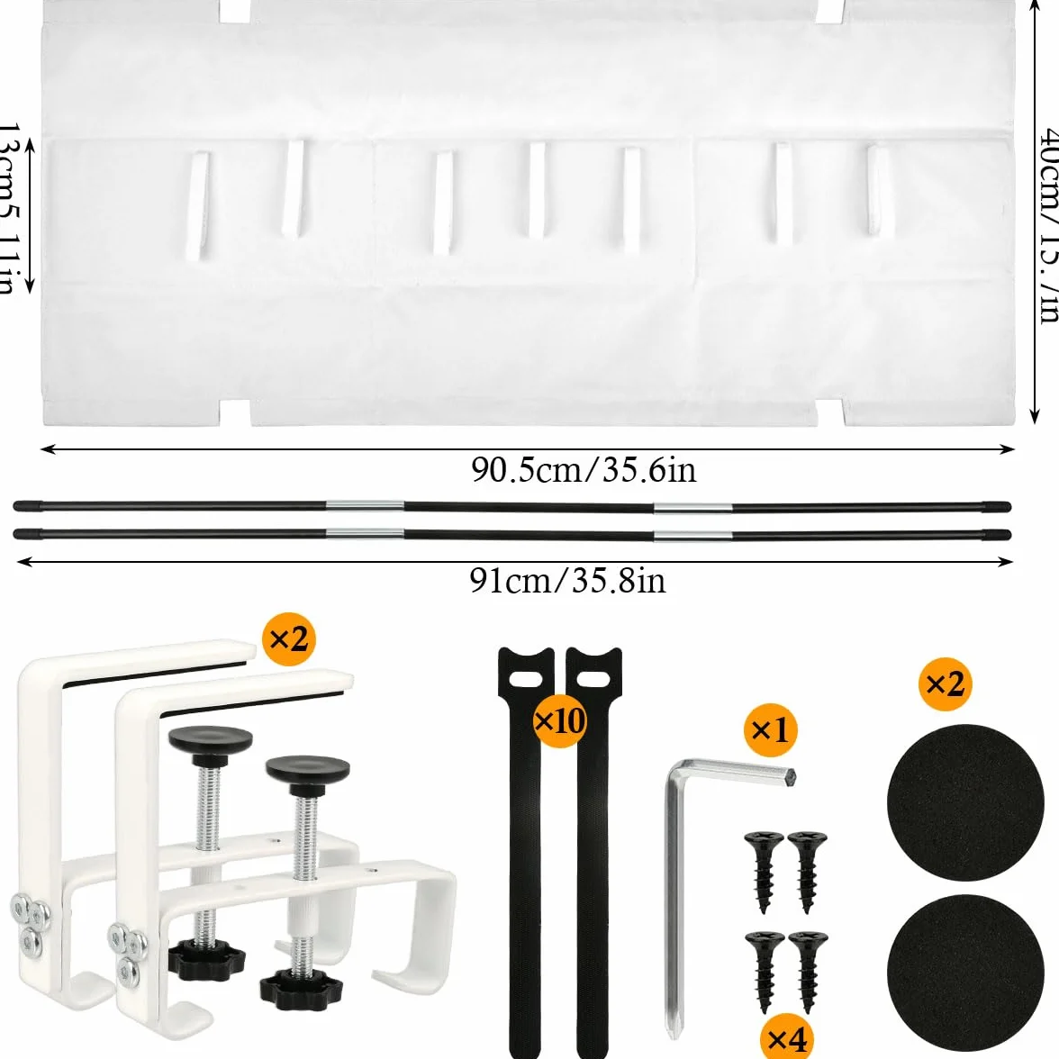 Cable Management Bureau 90CM Blanc Range Cable Bureau Chemin de Cable sans Perçage pour Bureau Maison