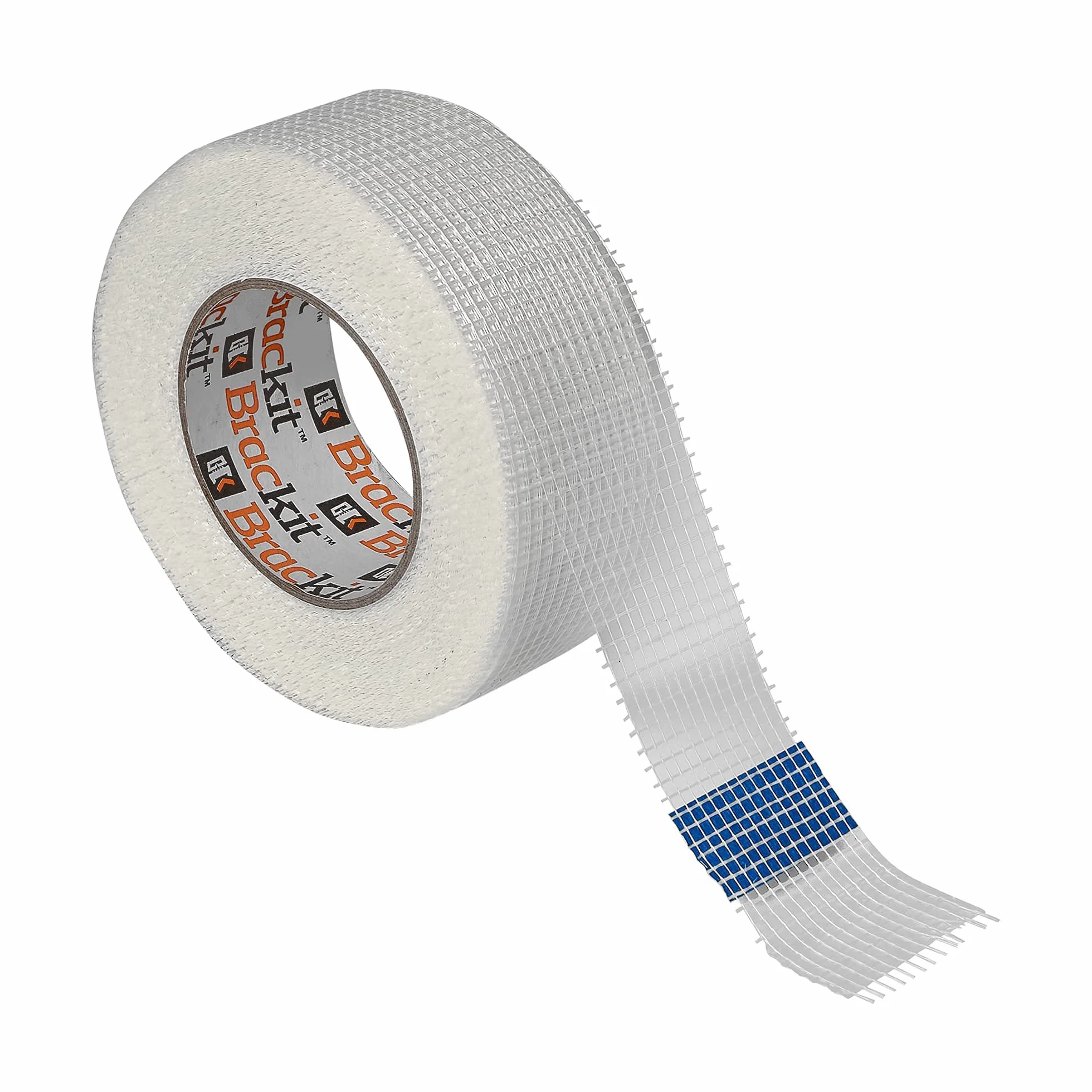 Brackit Ruban adhésif en fibre de verre 48 mm x 50 m Lot de 3 rouleaux blanc pour plaques de plâtre