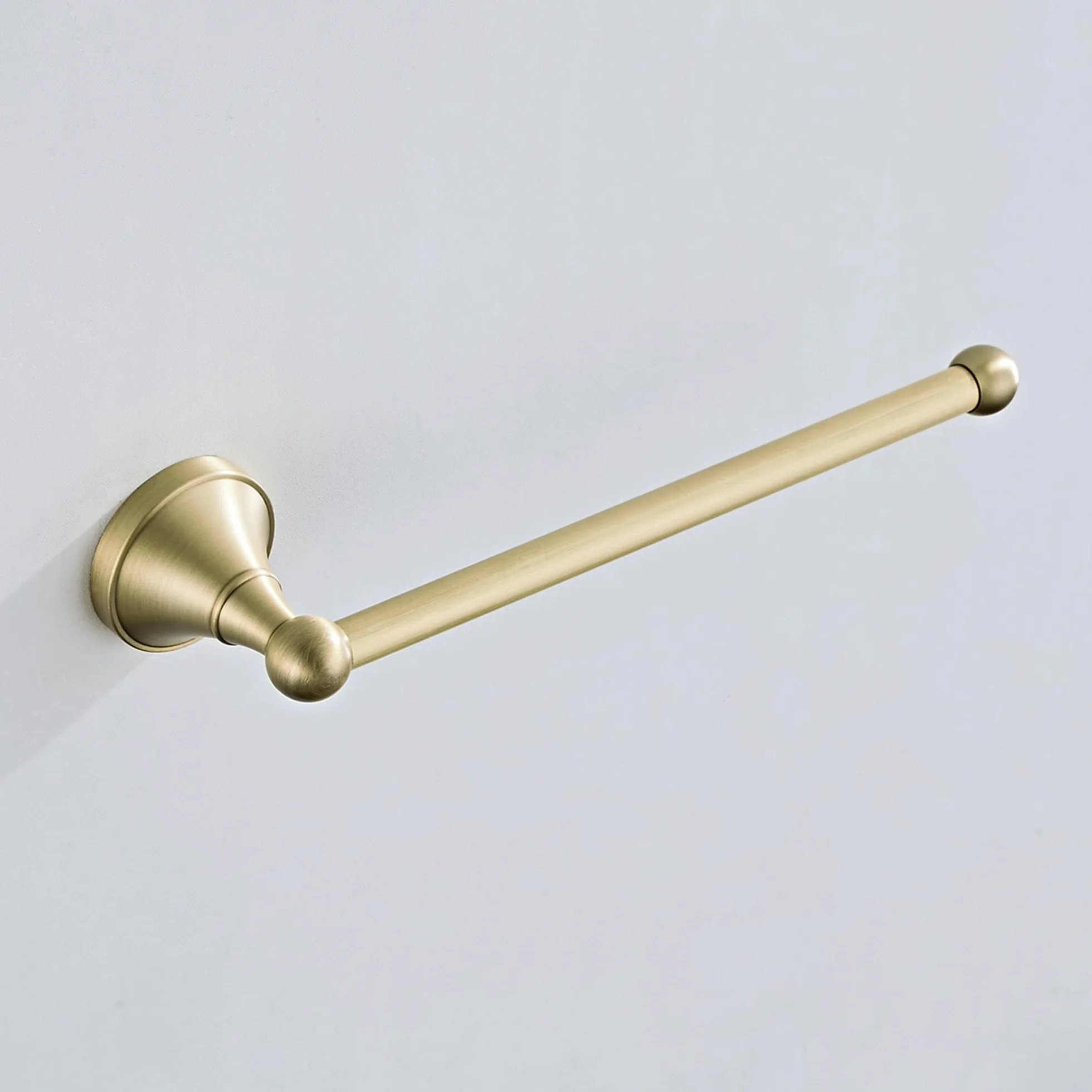 Porte-Serviette Mural Laiton Imitation Antique Bronze Brossé Flybath