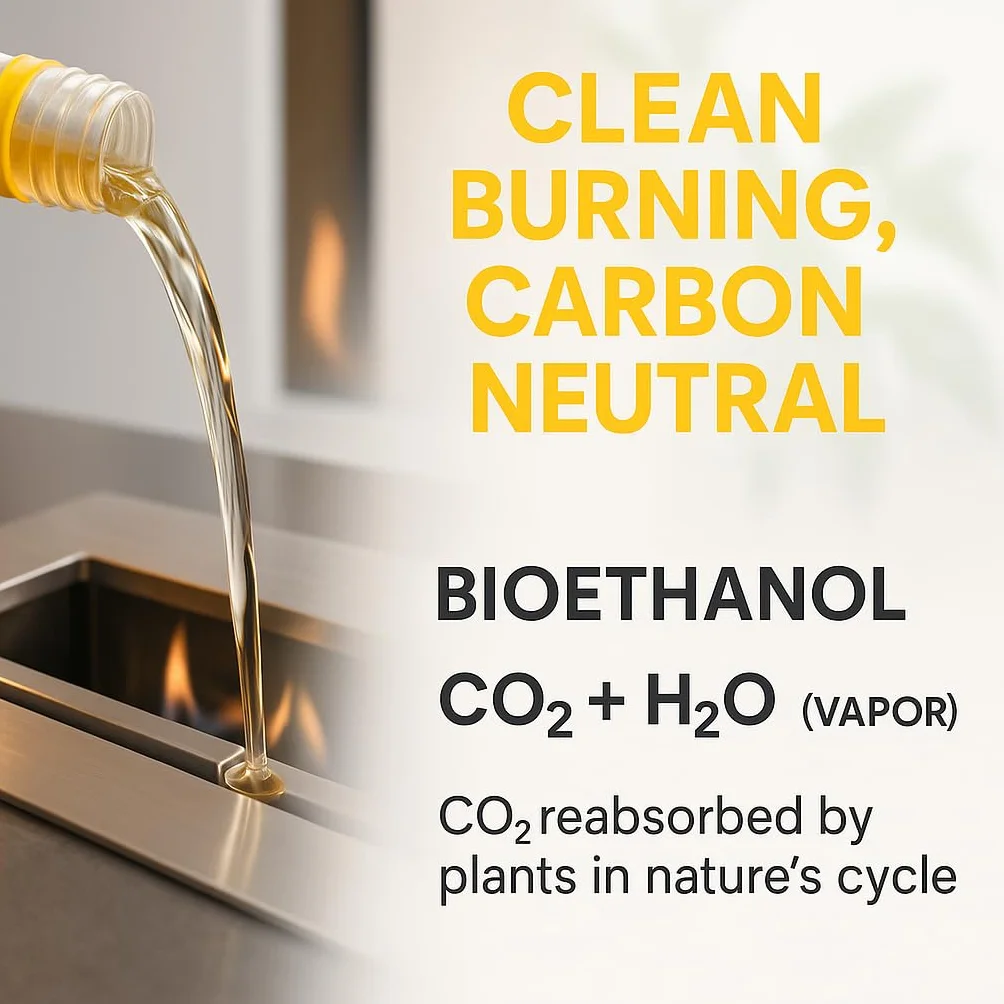 GiDeli Bioéthanol 5 l Parfum vanille 96,6 % éthanol pour cheminée intérieure et extérieure