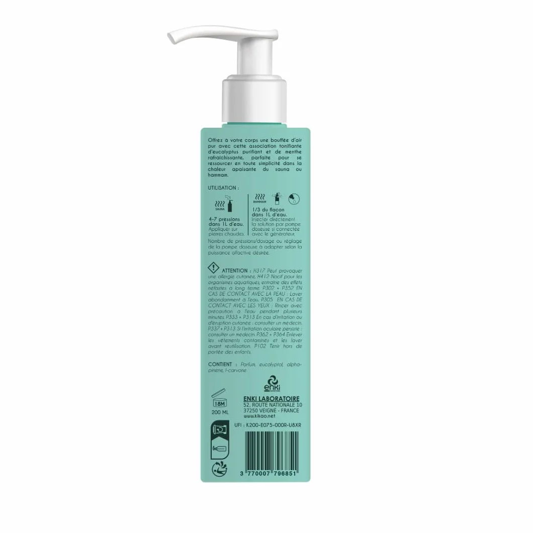 Elixir Sauna & Hammam Aux Huiles Essentielles 200 ml Eucalyptus Menthe