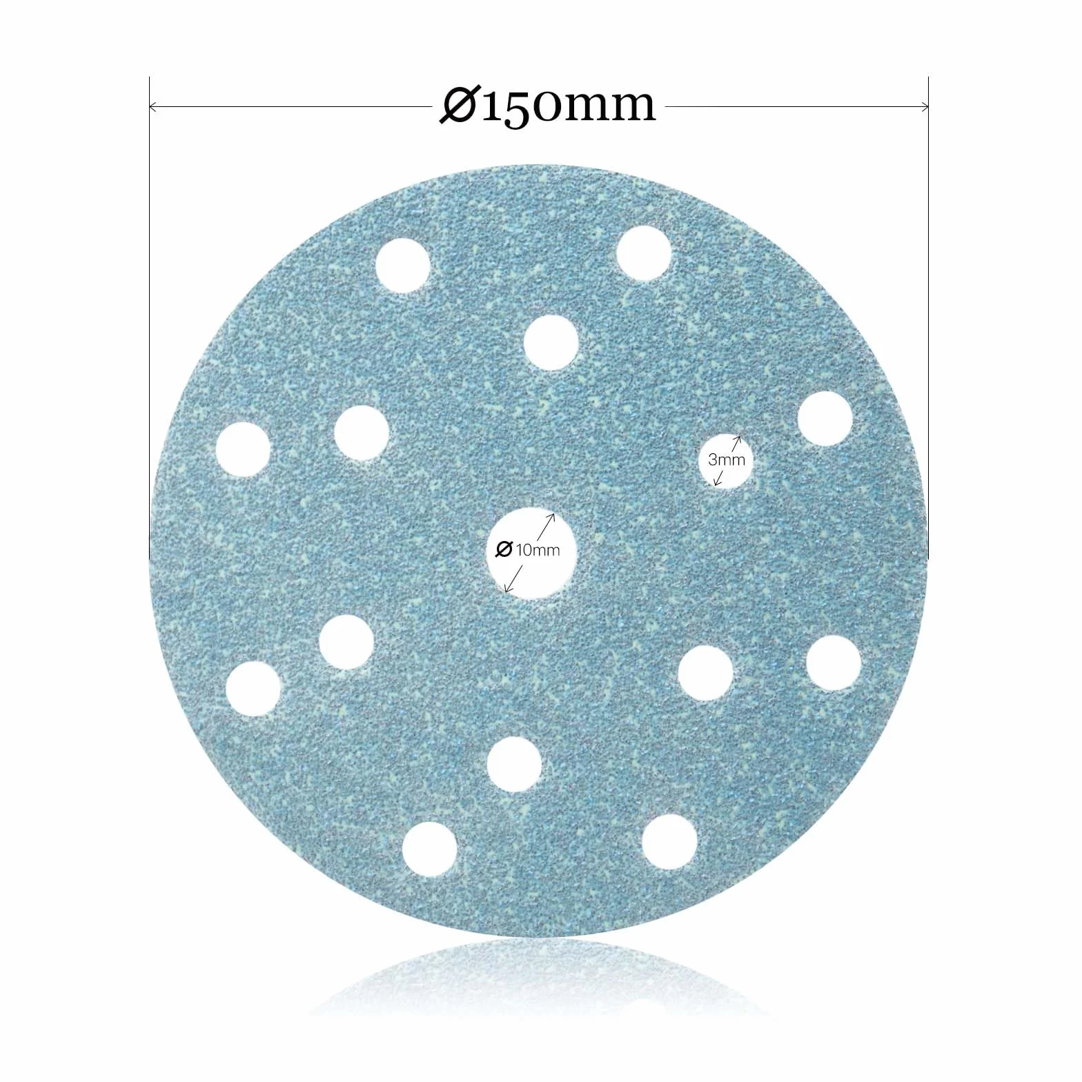 Disque abrasif 150mm auto-agrippant 100 pièces grains mixtes 40-800 pour ponceuse orbitale