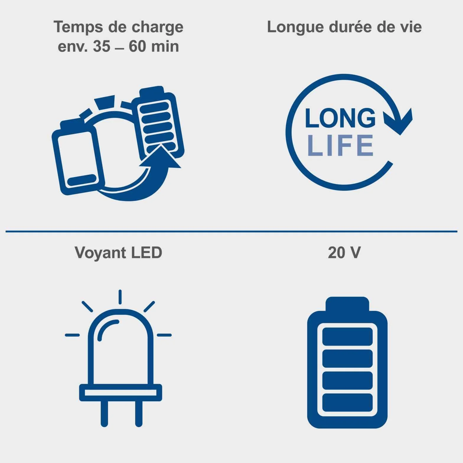 Scheppach Batterie 20V 2 Ah Lithium-ION Série 20V-IXES LED Indicateur Protégé Contre la Poussière
