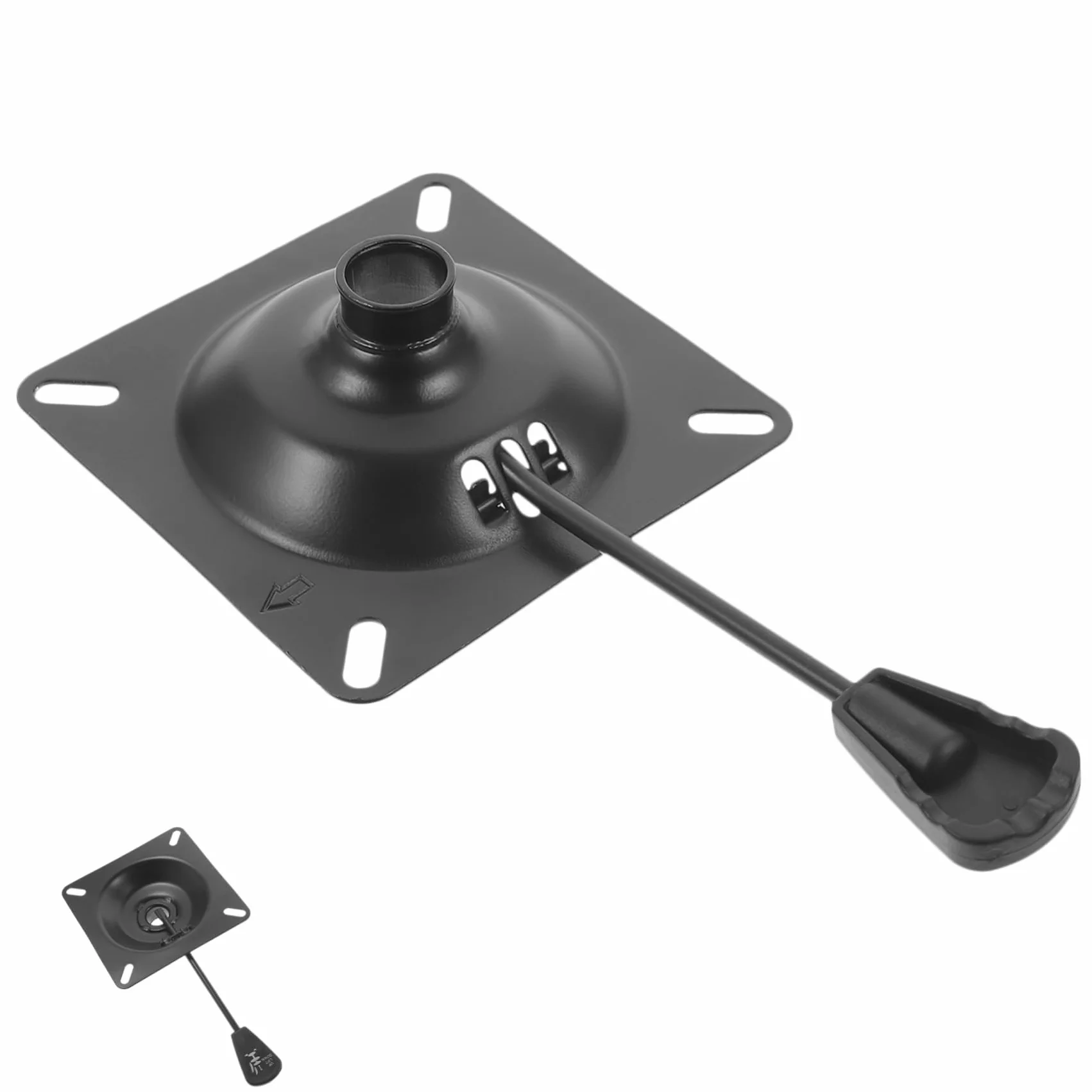Base Pivotante en Métal Noire pour Chaise de Bureau, Construction Solide, Capacité de Charge Adaptée