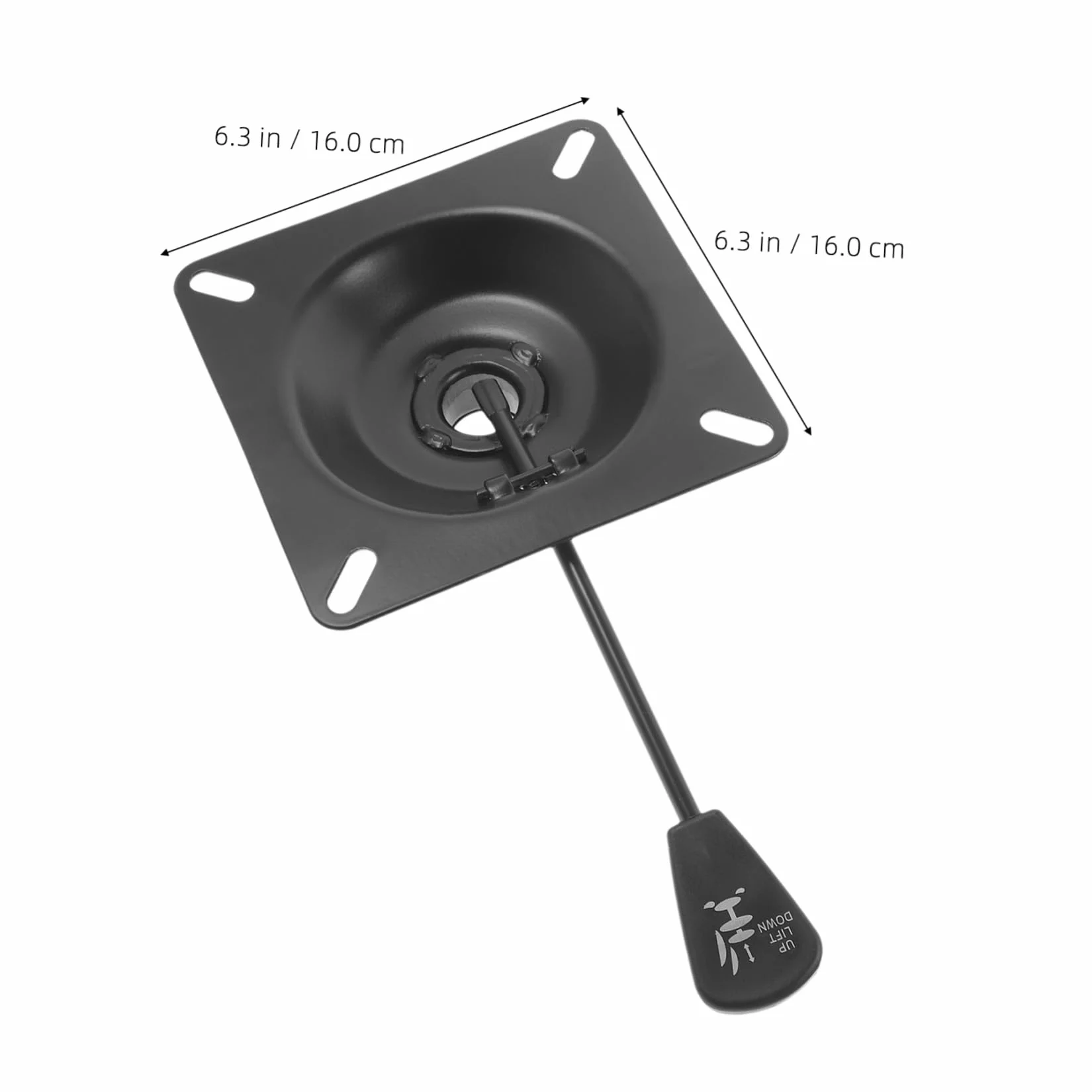Base Pivotante en Métal Noire pour Chaise de Bureau, Construction Solide, Capacité de Charge Adaptée