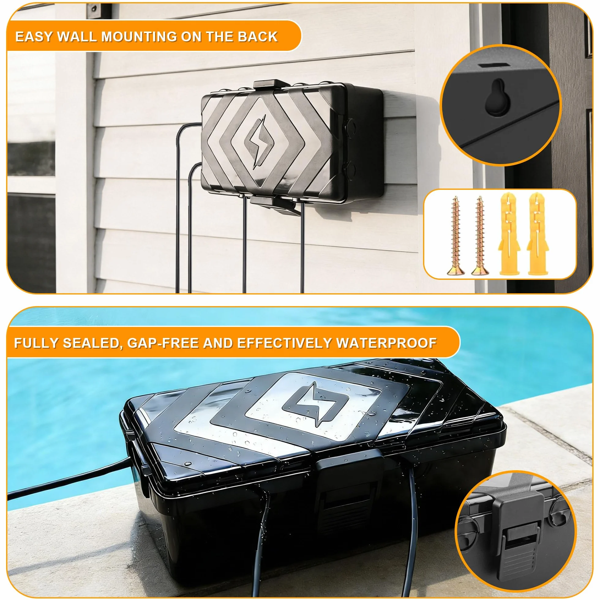 Boîte à Câbles Étanche IP55 26 x 15 x 9 cm Coffret Electrique Extérieur