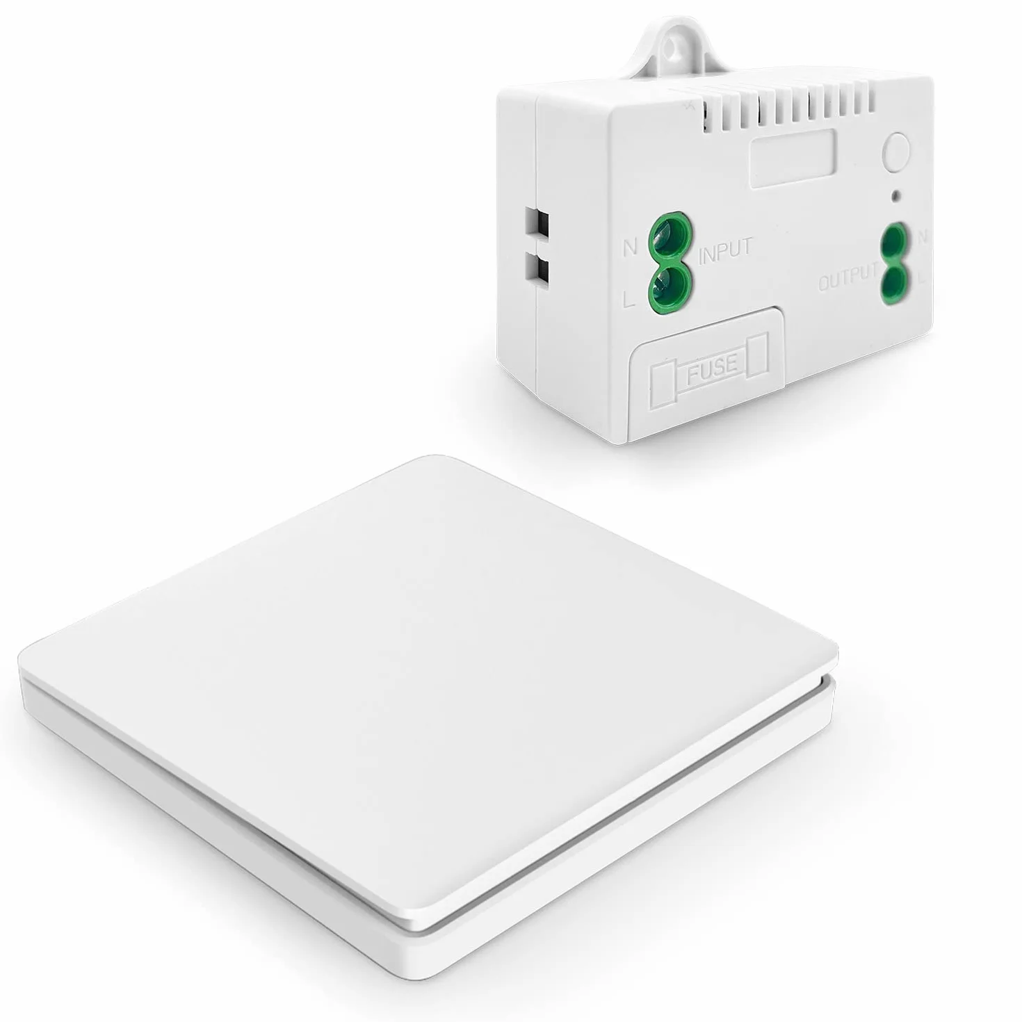 DieseRC interrupteur sans fil sans pile, radiocommande mural et récepteur relais 10A avec fusible