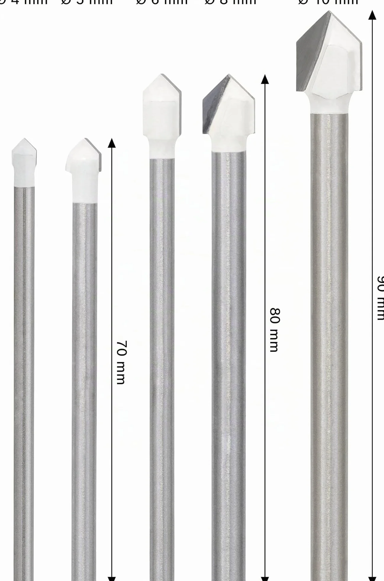 Bosch Professional Set de forets pour carrelage CYL-9 SoftCeramic Ø 4-10 mm gris