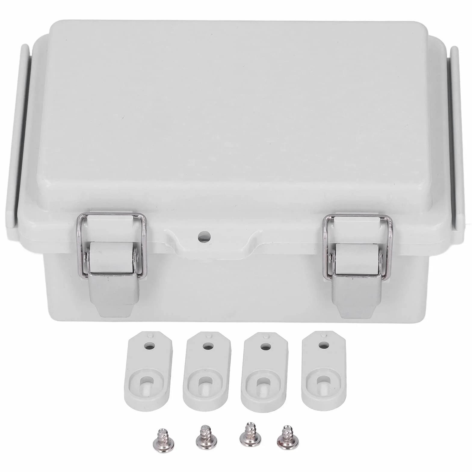 Boîte de Jonction ABS étanche IP67 100x150x70mm avec Loquets en Acier Inoxydable