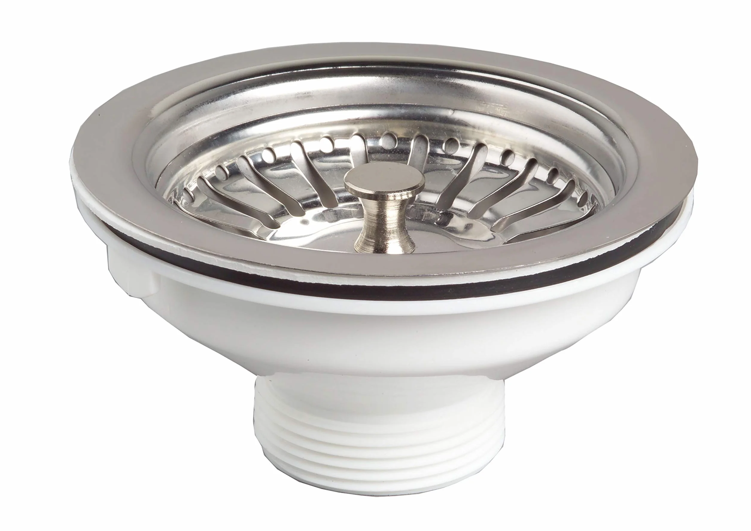 Wirquin Bonde à panier en inox pour évier ø90 chromé