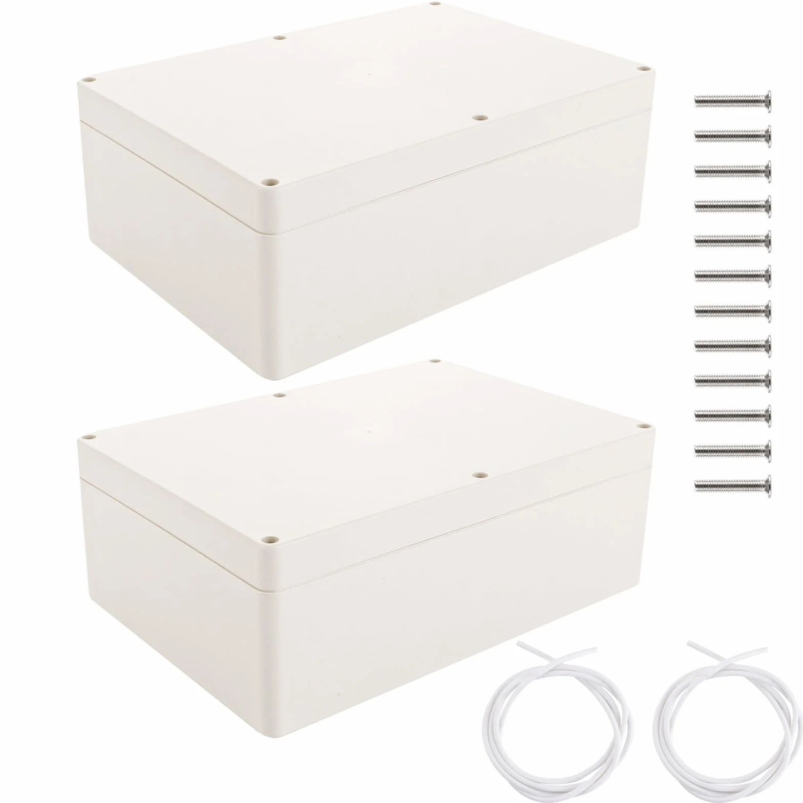 Boite Etanche Electrique Exterieur 265 x 185 x 95 mm Boitier Electrique Etanches Plastique Blanc