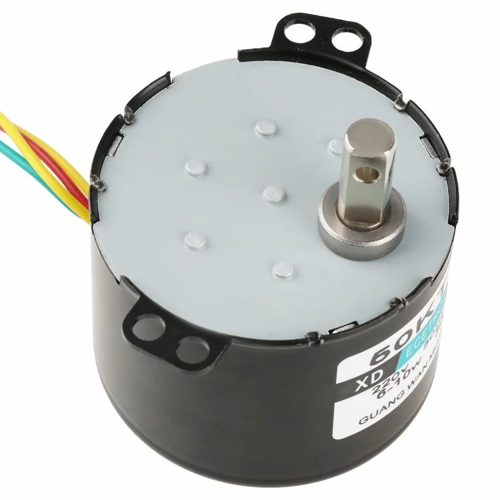 Moteur Synchrone à Aimants Permanents 50KTYZ AC 220V 6-10W 10rpm CW/CCW