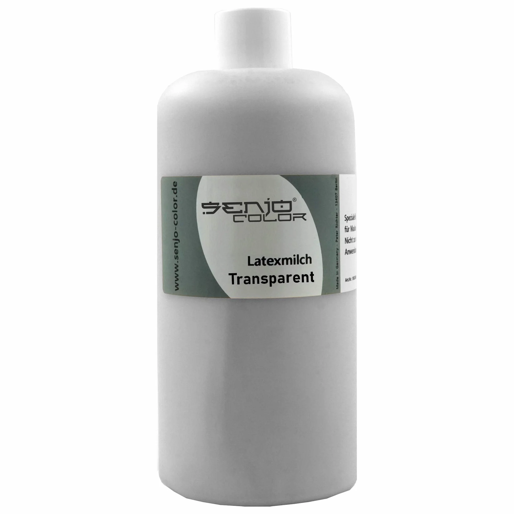 Senjo Color Latex liquide incolore transparent 500 ml pour masques cicatrices plaies Halloween caoutchouc