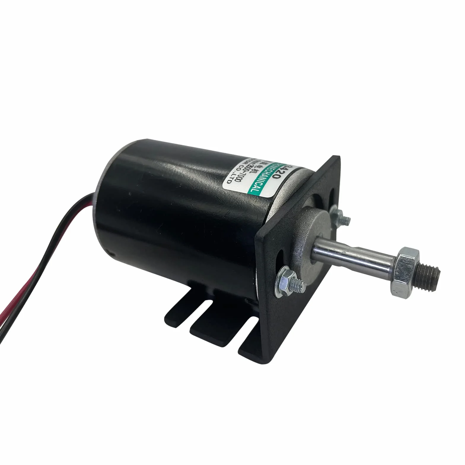 Moteur à engrenages électrique 12V 24V CW CCW Haute vitesse Aimant permanent Arbre rotatif fileté