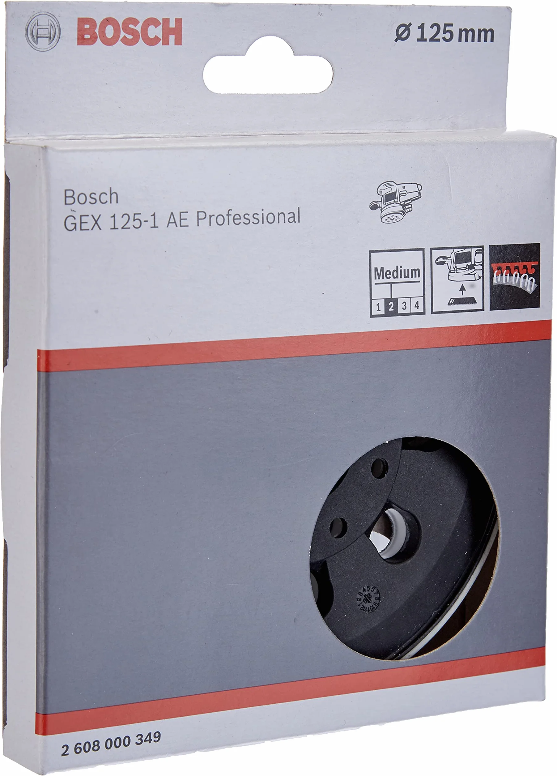 Bosch Plateau de ponçage mi-dur 125 mm pour GEX 125-1 AE Professional