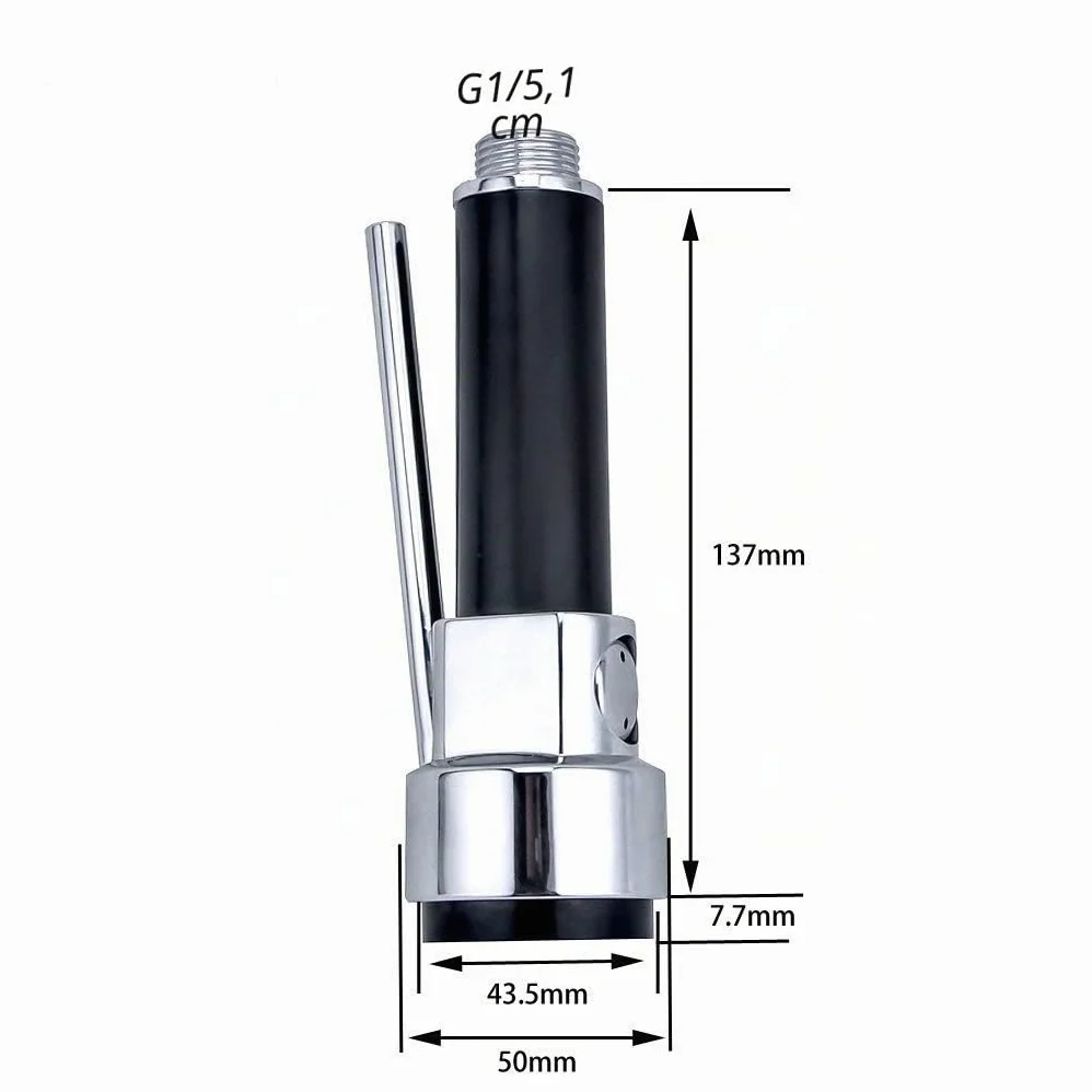 Douchette Extractible pour Mitigeur Cuisine, Tête de Robinet Laiton Massif, Finition Chrome Poli