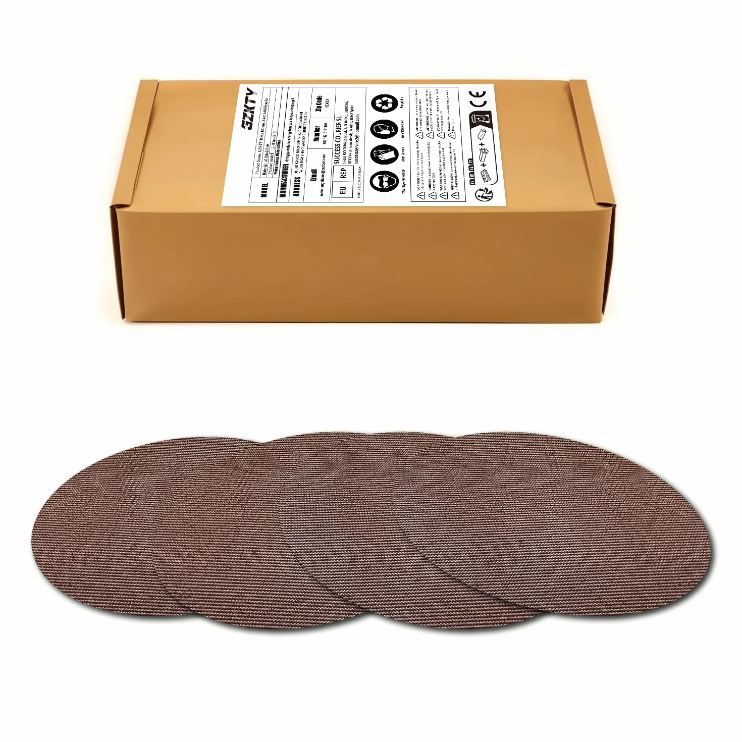 Disque Abrasif 125mm Maille Autoagrippant Grain P60 P80 P120 P180 P240 50 pièces