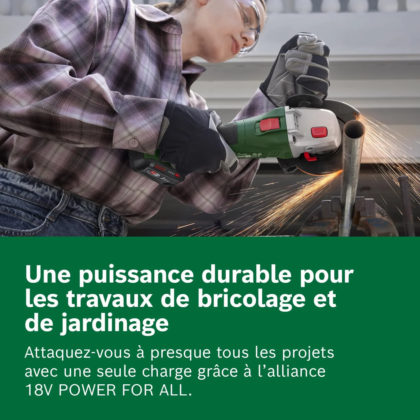 Bosch Batterie de Rechange 18 Volts 2,5 Ah Compatible Home & Garden