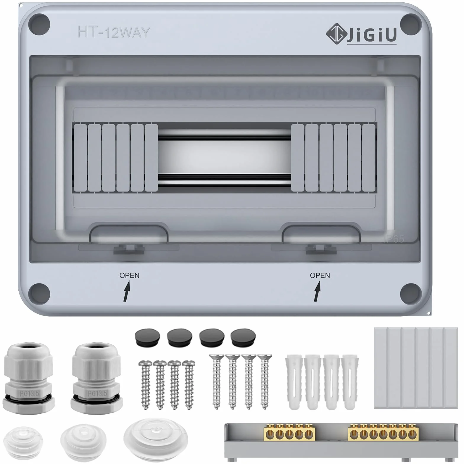 Boîte de Distribution Exterieur IP65, Coffret Electrique 12 Modules, Boitier Etanche ABS