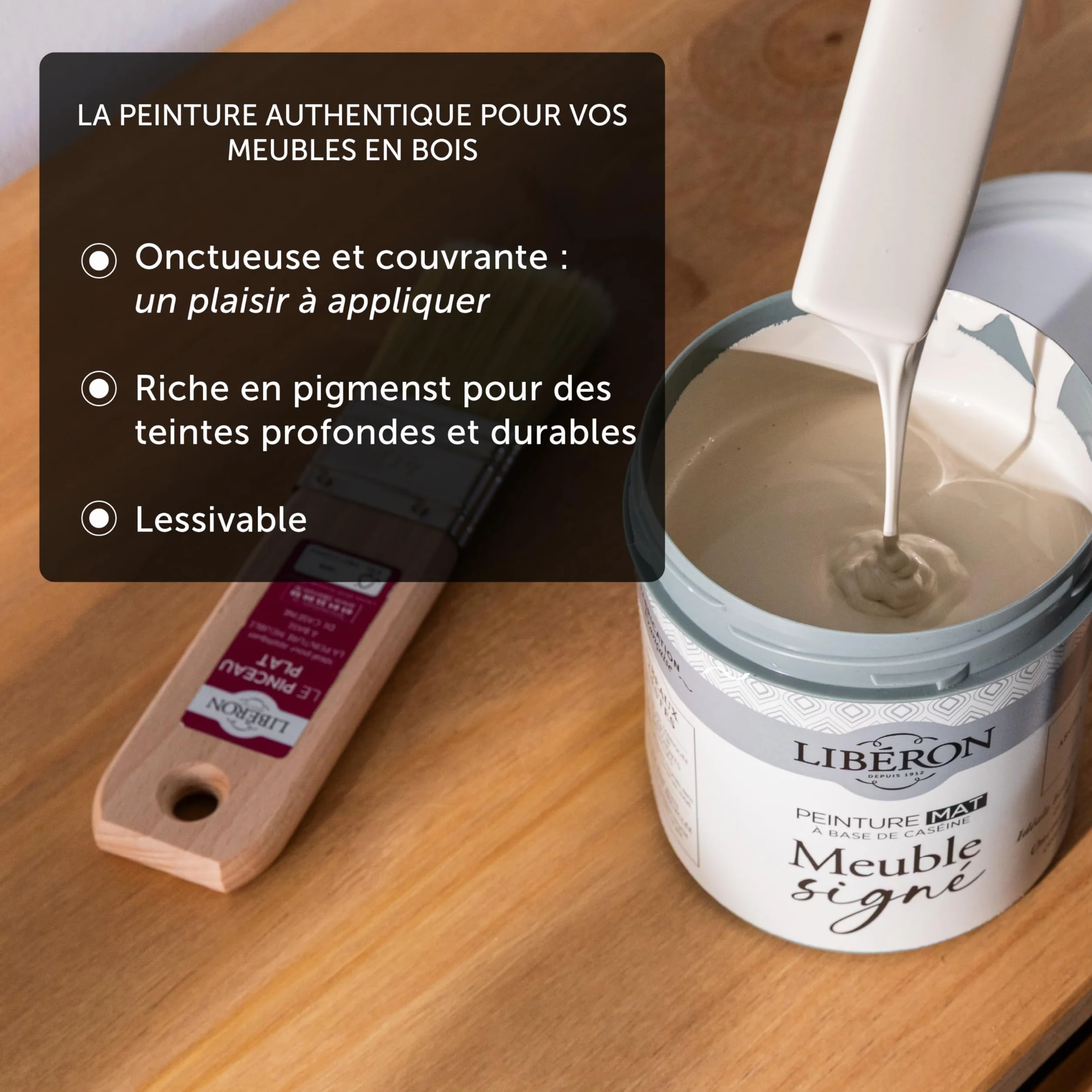 Libéron Peinture Meuble Signé MAT à Base de Caséine