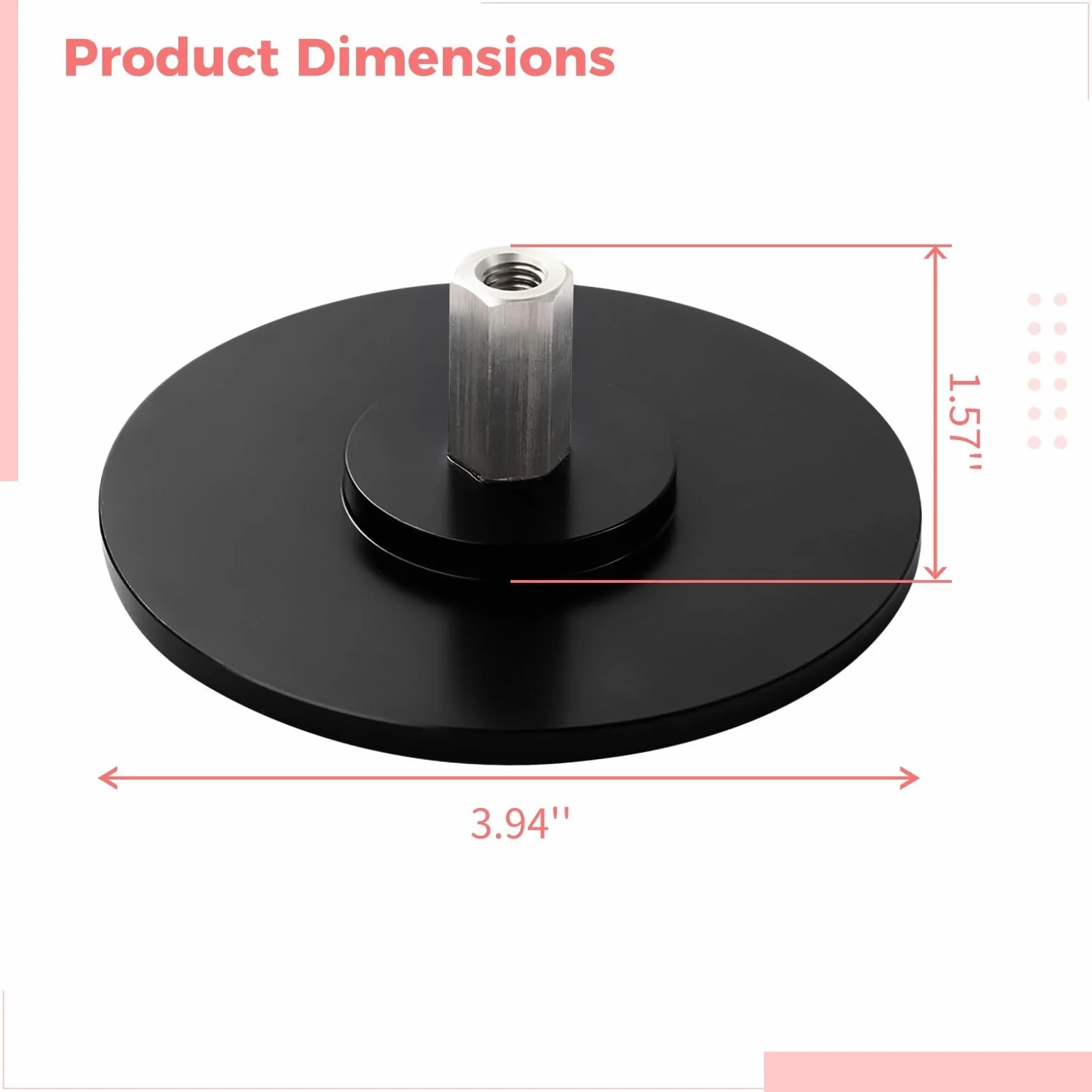 Adaptateur de ventouse 9,9 cm M8 pour machines à vide