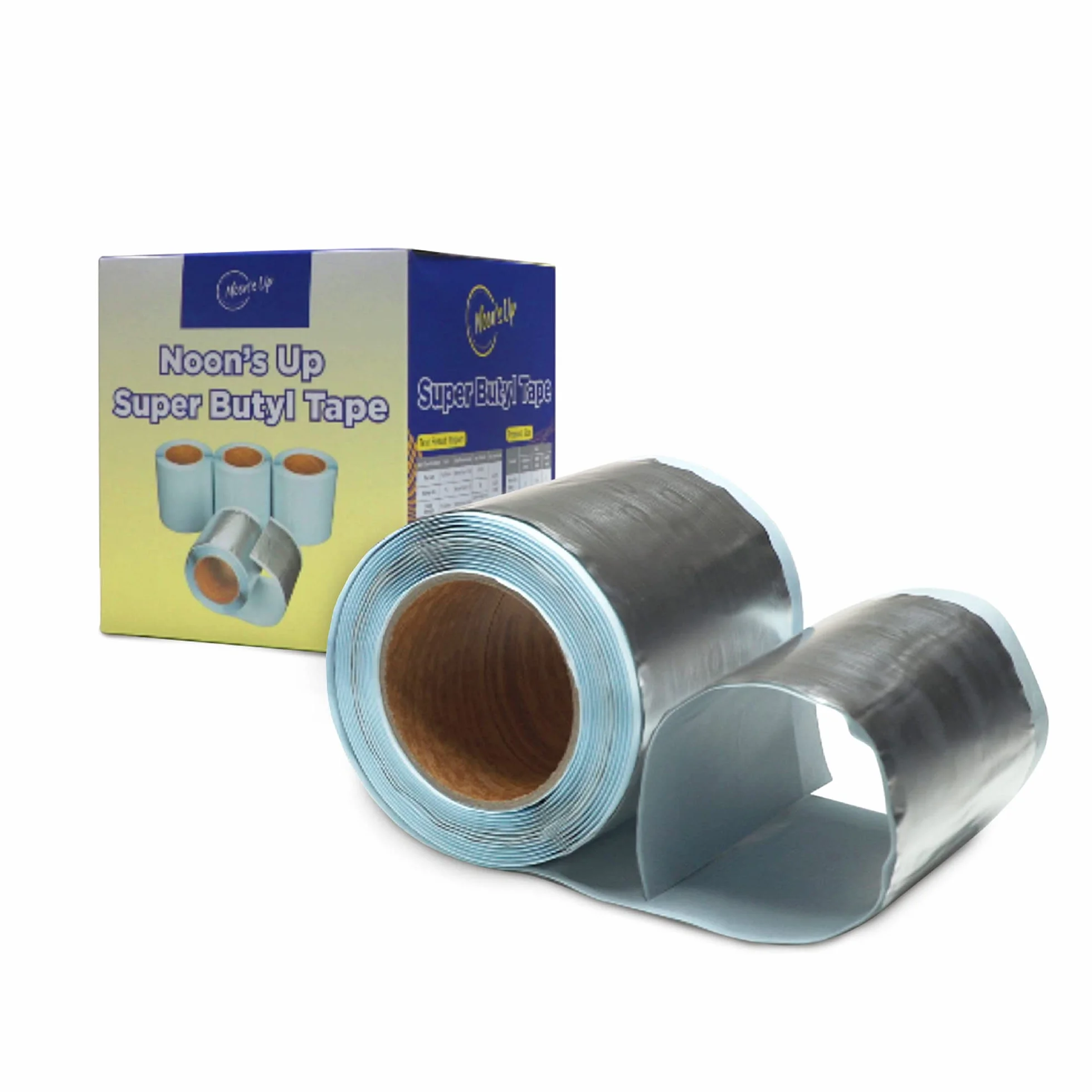 NOON'S UP Ruban Butyle d'Étanchéité 5m x 10cm x 1mm Bande Anti-Fuite pour Réparation Camping-car Toiture