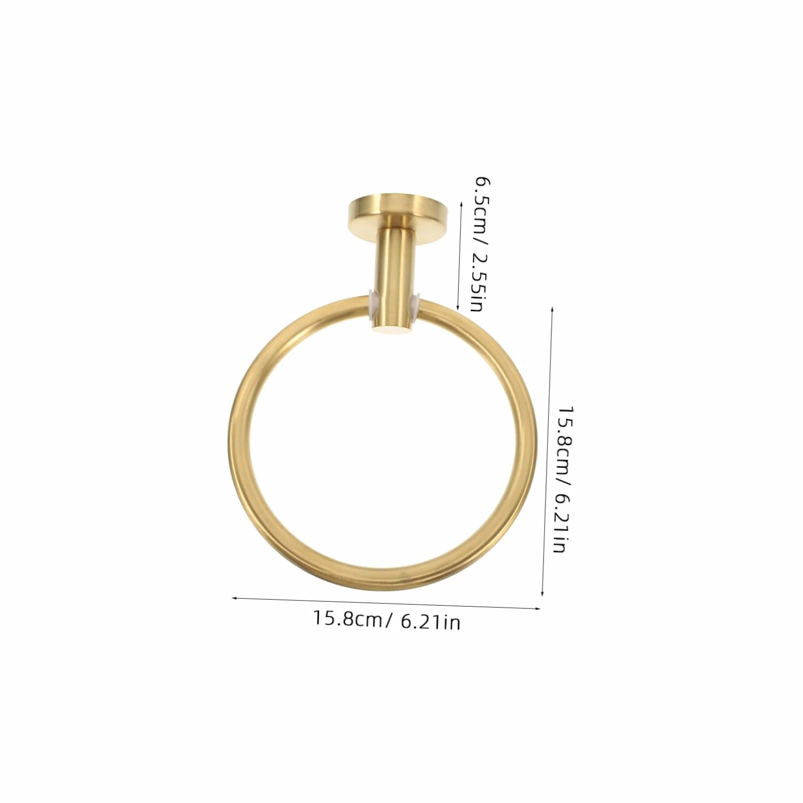Anneau De Serviette Acier Inoxydable Brossé Or Porte-Serviette Murale Moderne pour Salle De Bain Et Cuisine