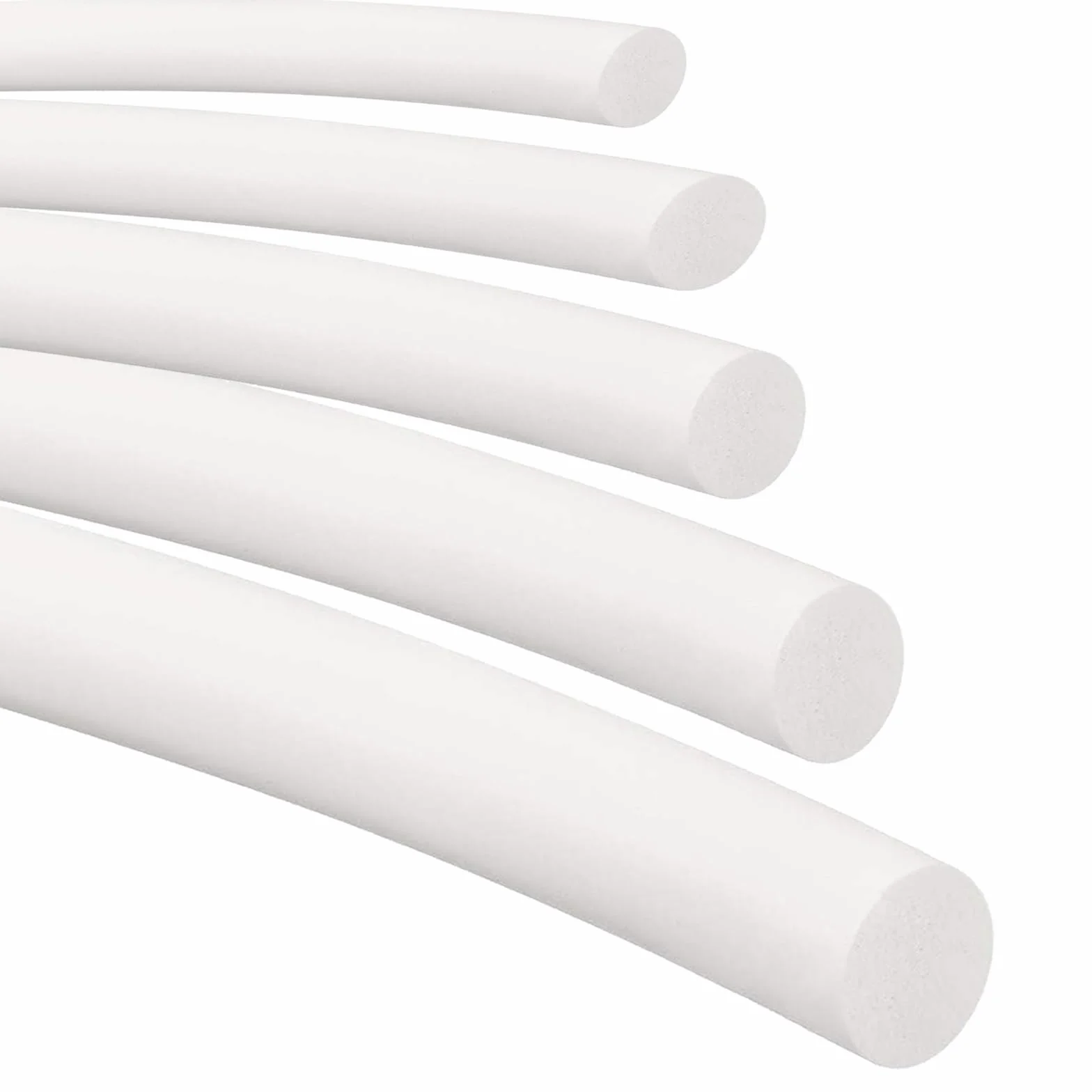 Bande d'étanchéité en Mousse de Silicone Dia 20mm x 2M Longue, Ronde Blanche