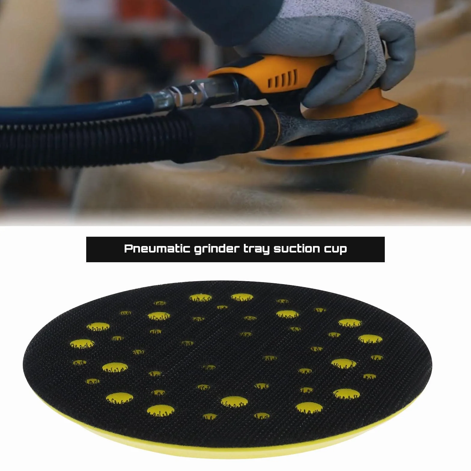 Mirka Ceros Deros Plateau 125mm 5 Pouces 44 Trous 5/16 Fixation Crochet Boucle Ponceuse Accessoire