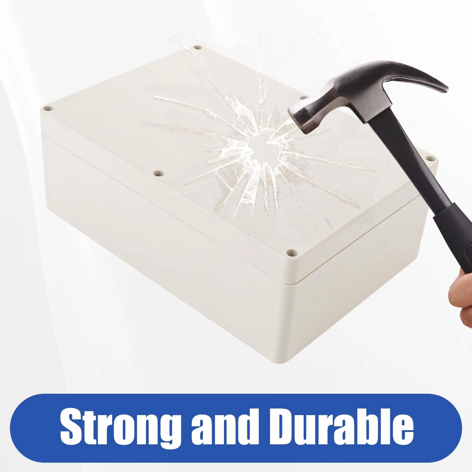 Boite Etanche Electrique Exterieur 265 x 185 x 95 mm Boitier Electrique Etanches Plastique Blanc