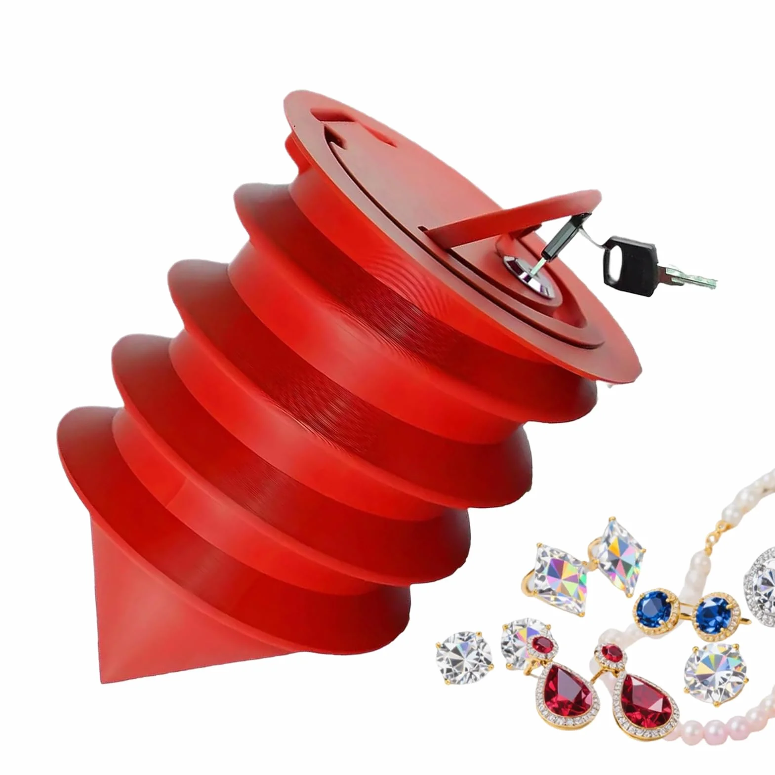 Coffre-fort portable plage étanche sable antivol argent voyage