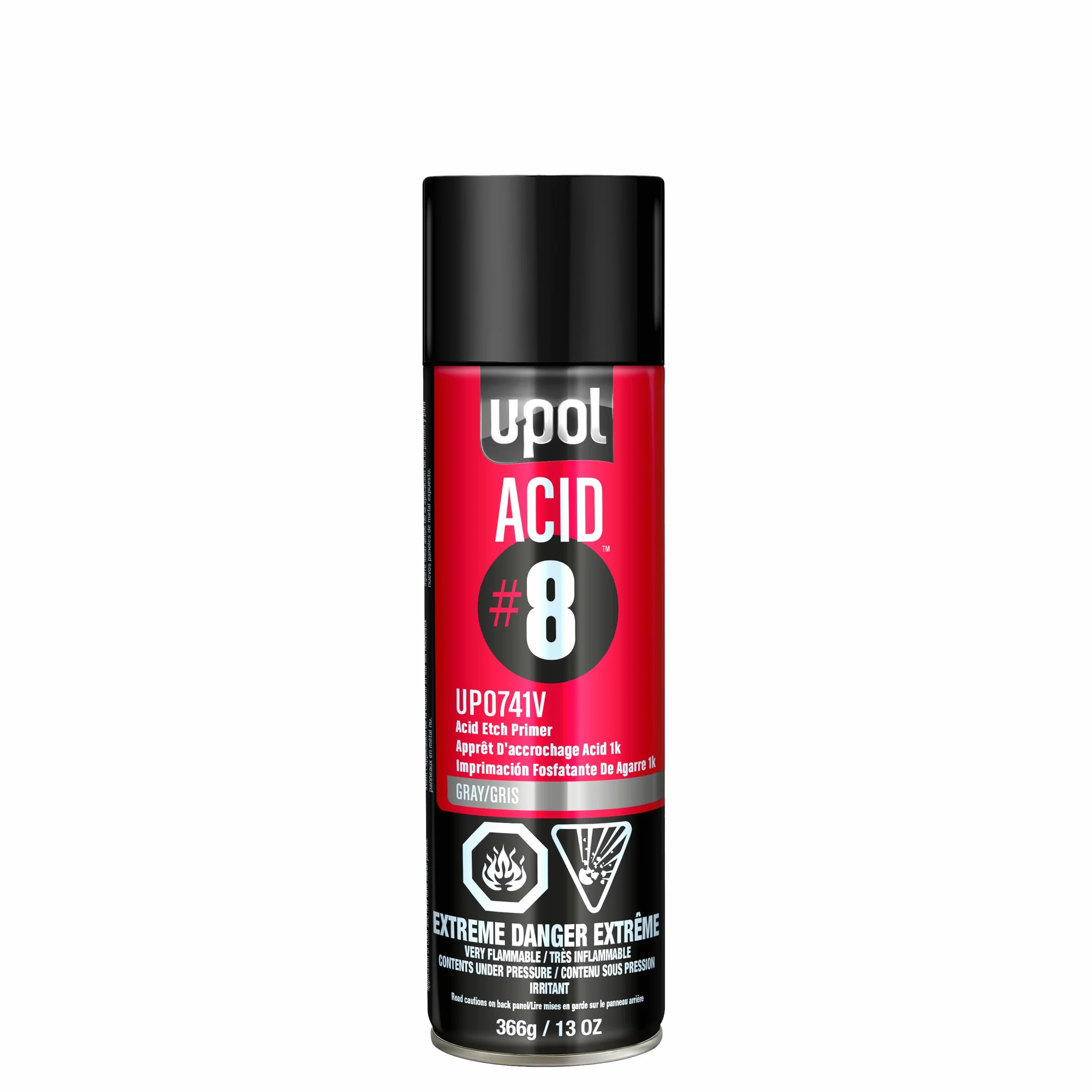 U-POL ACID#8 Apprêt d’Accrochage 1K aerosol 450ml gris