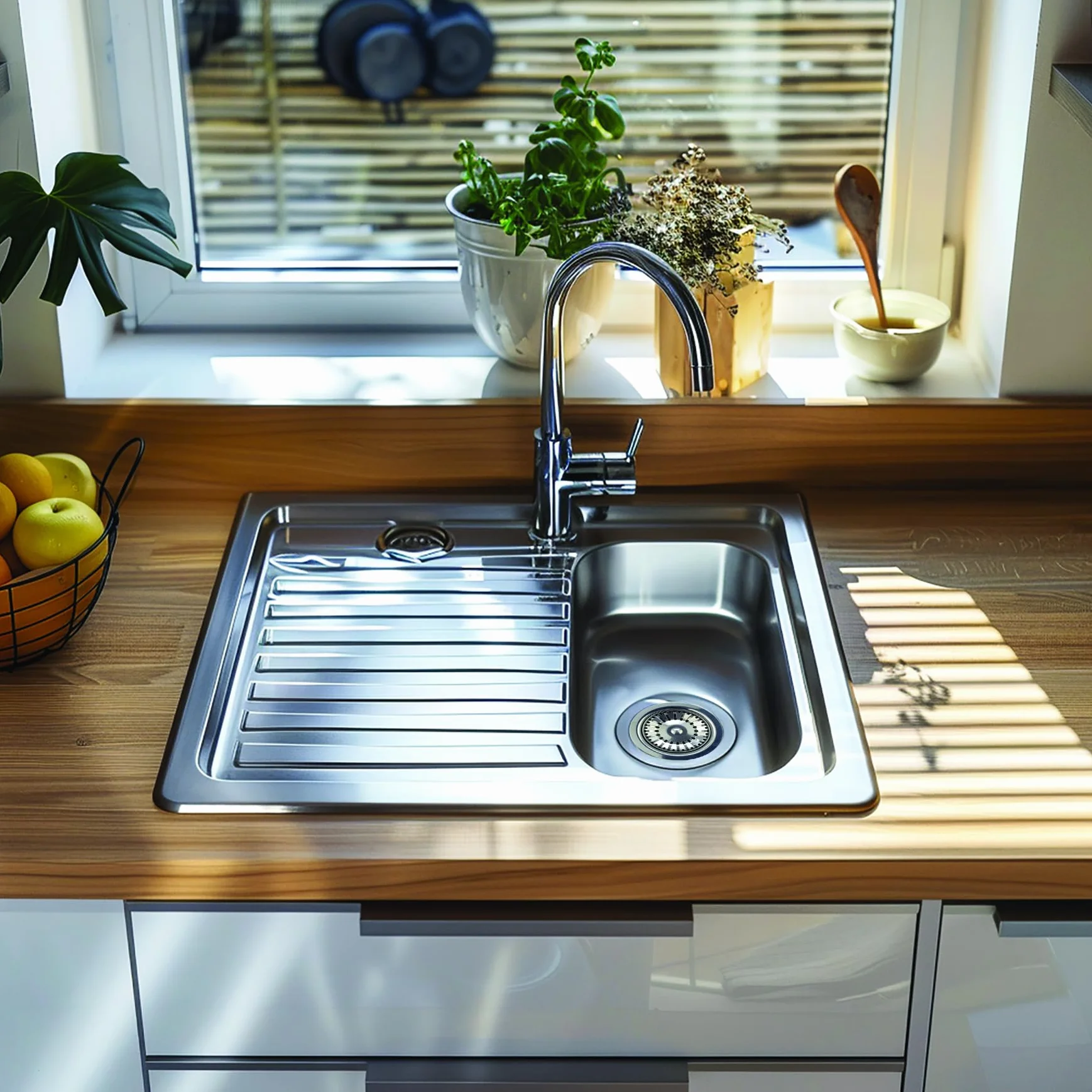 Wirquin Bonde à panier en inox pour évier ø90 chromé