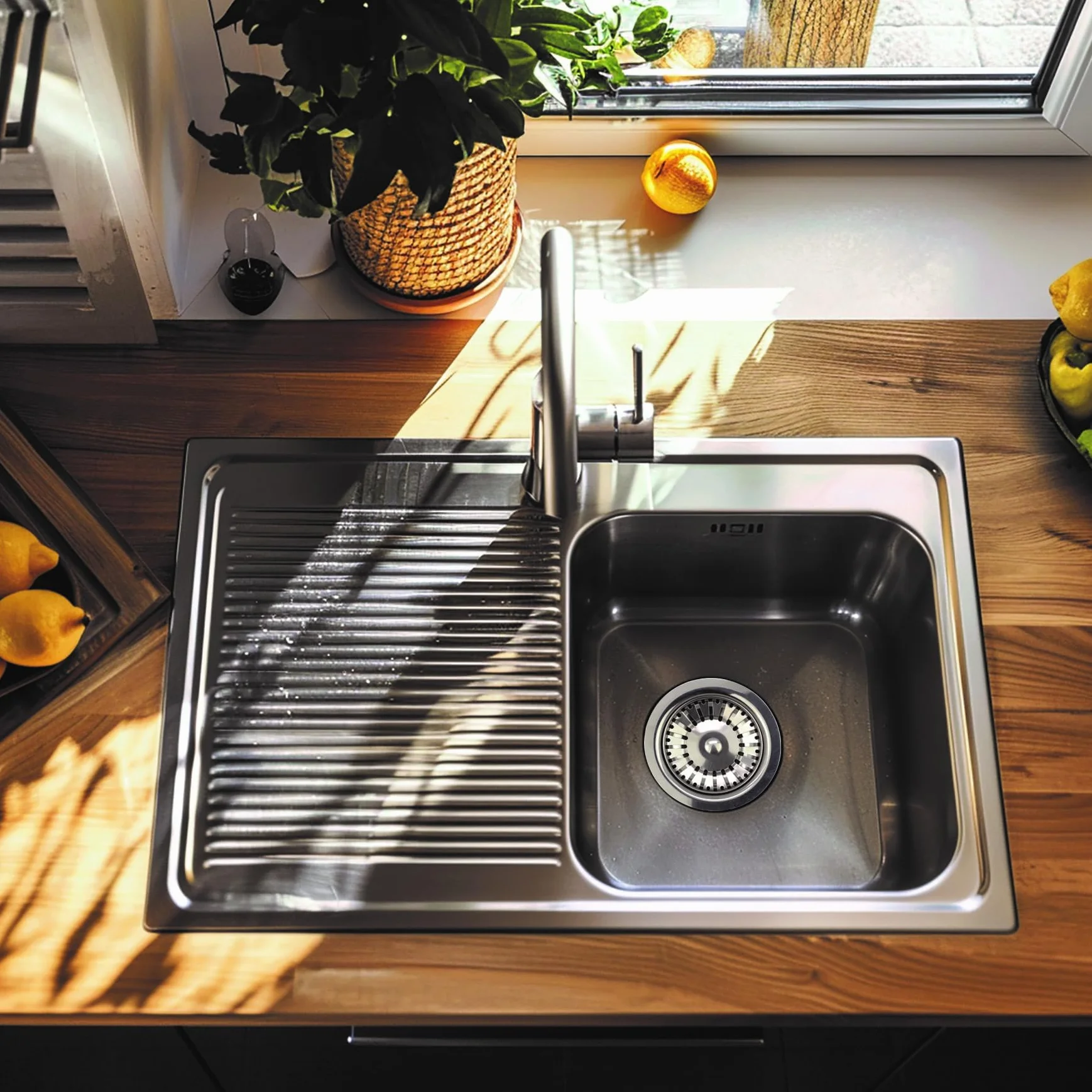 Wirquin Bonde à panier en inox pour évier ø90 chromé