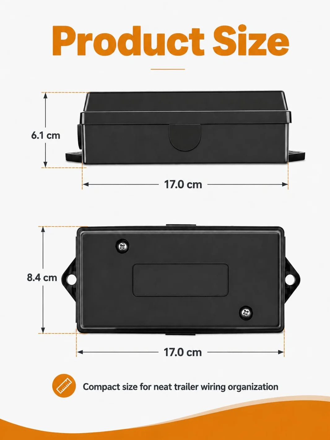 Boîte de Jonction Remorque 7 Voies Étanche, Boite Derivation pour Recâblage Automobile