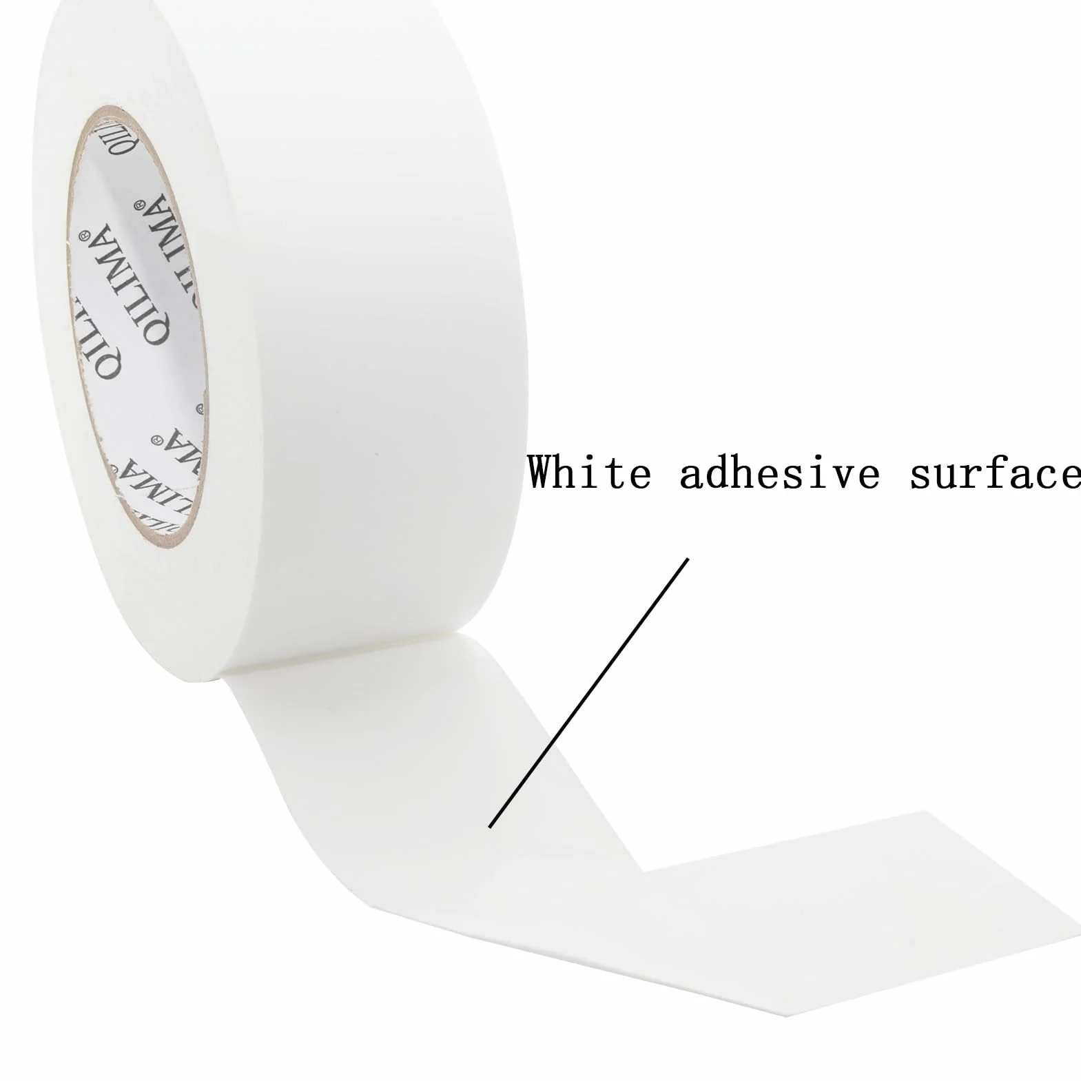 QILIMA Ruban Adhésif Toilé Blanc Heavy Duty Duct Tape 75MM x 55M