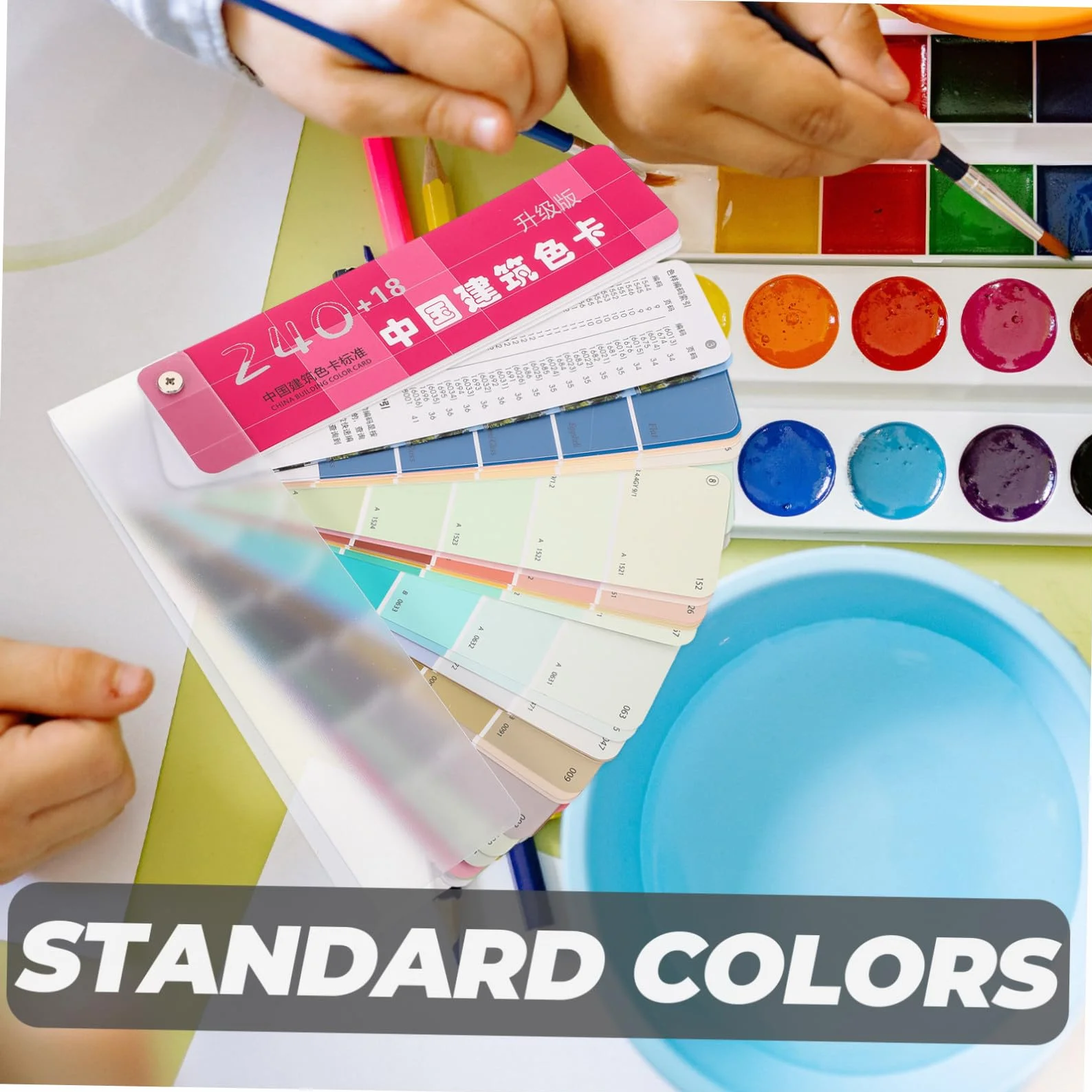 Nuancier Peinture Professionnel 258 Cartes Palette Architecture Portable Outil Décoration Murale Bricolage