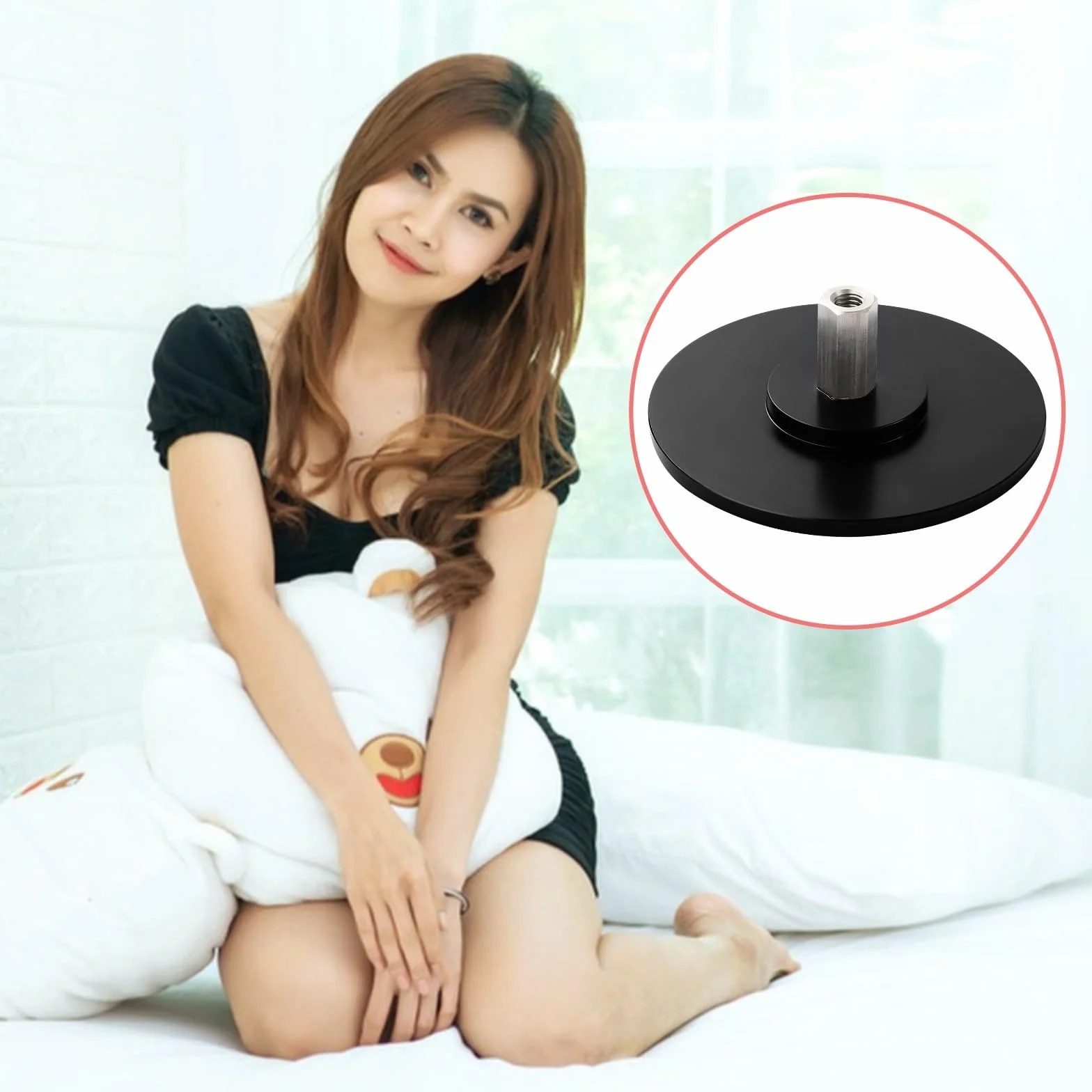 Adaptateur de ventouse 9,9 cm M8 pour machines à vide