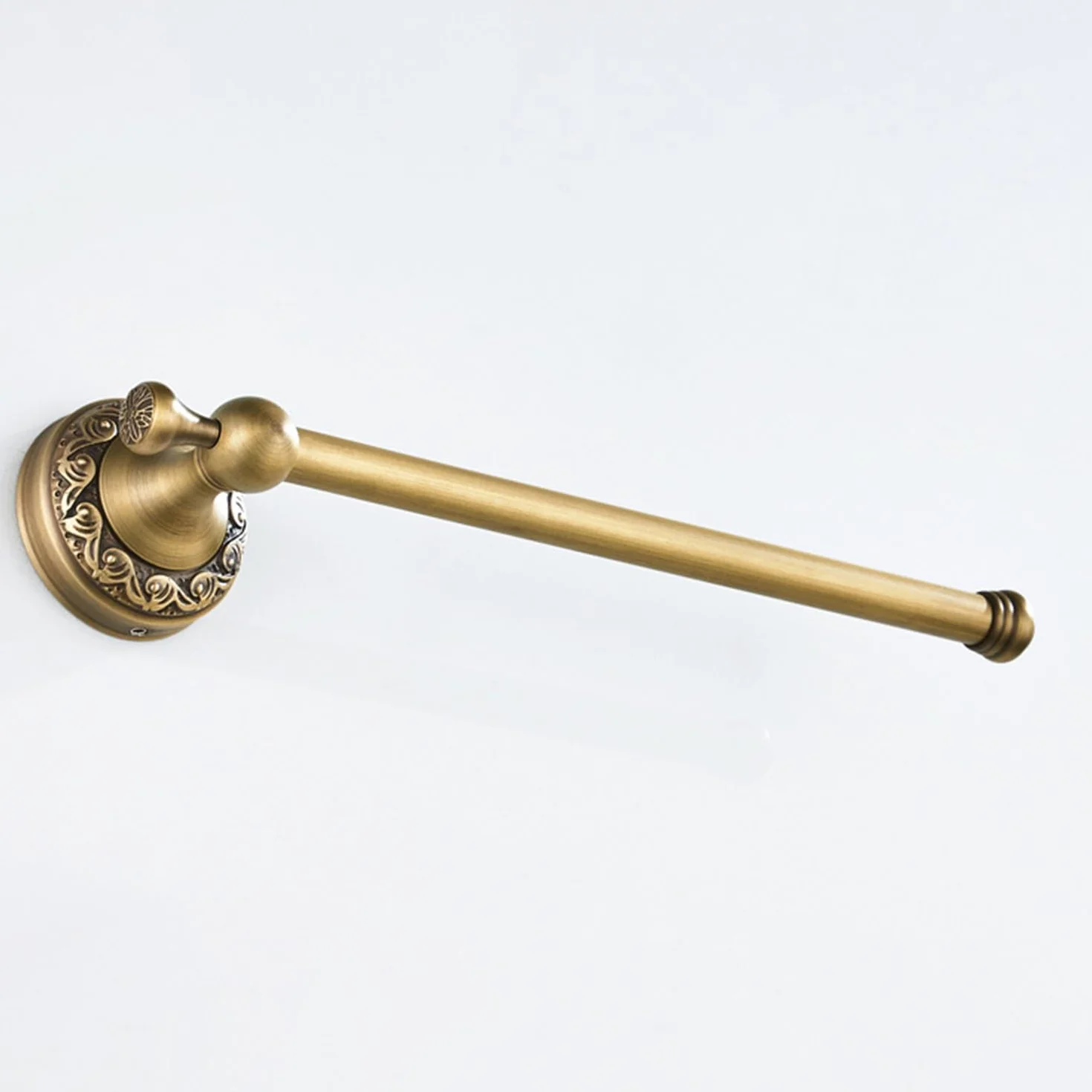 Flybath Porte Serviette Laiton Antique 29 CM Anneau Mural Salle de Bain Bronze Brossé