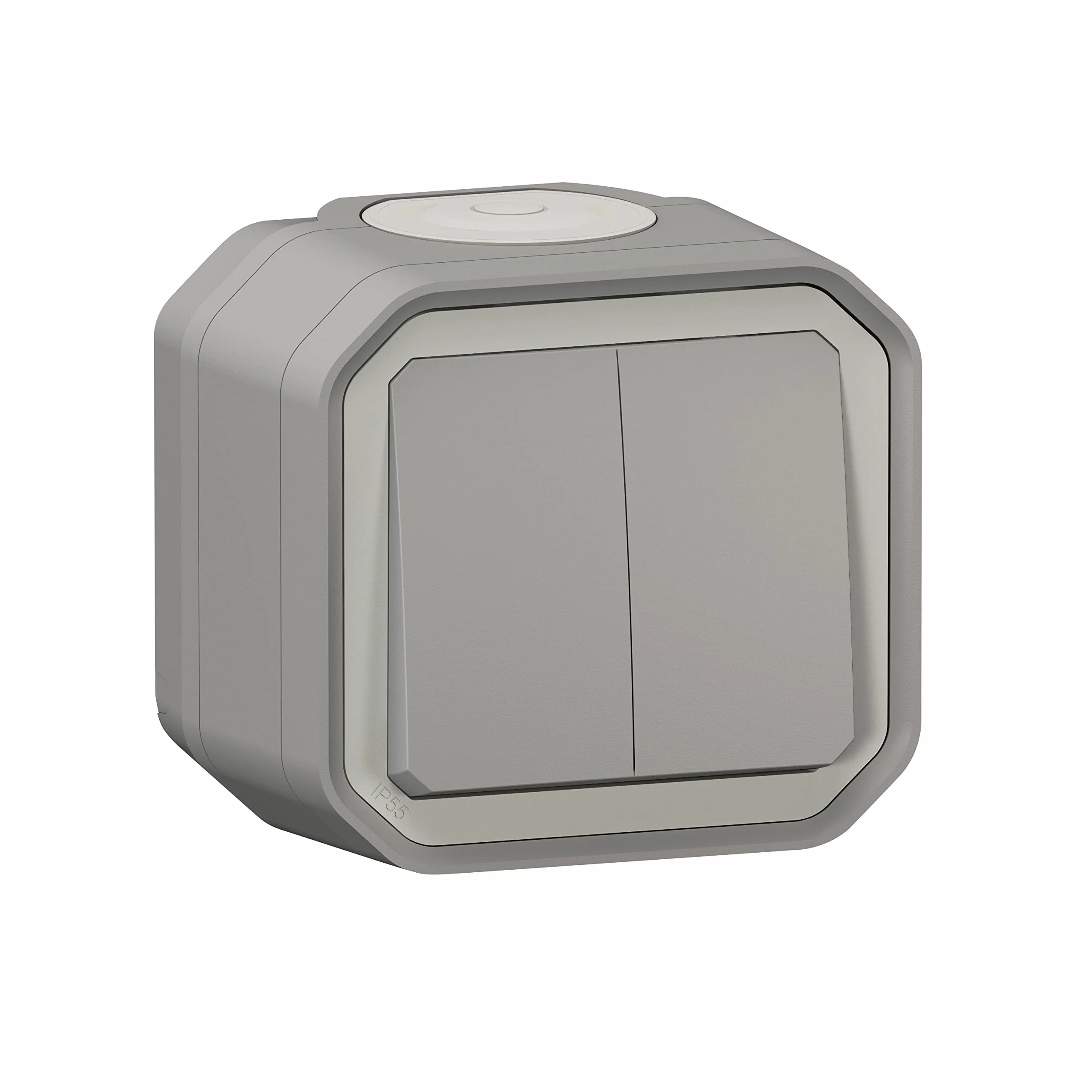 Legrand Plexo Double Interrupteur Va-Et-Vient Poussoir Étanche IP55 IK08 Saillie