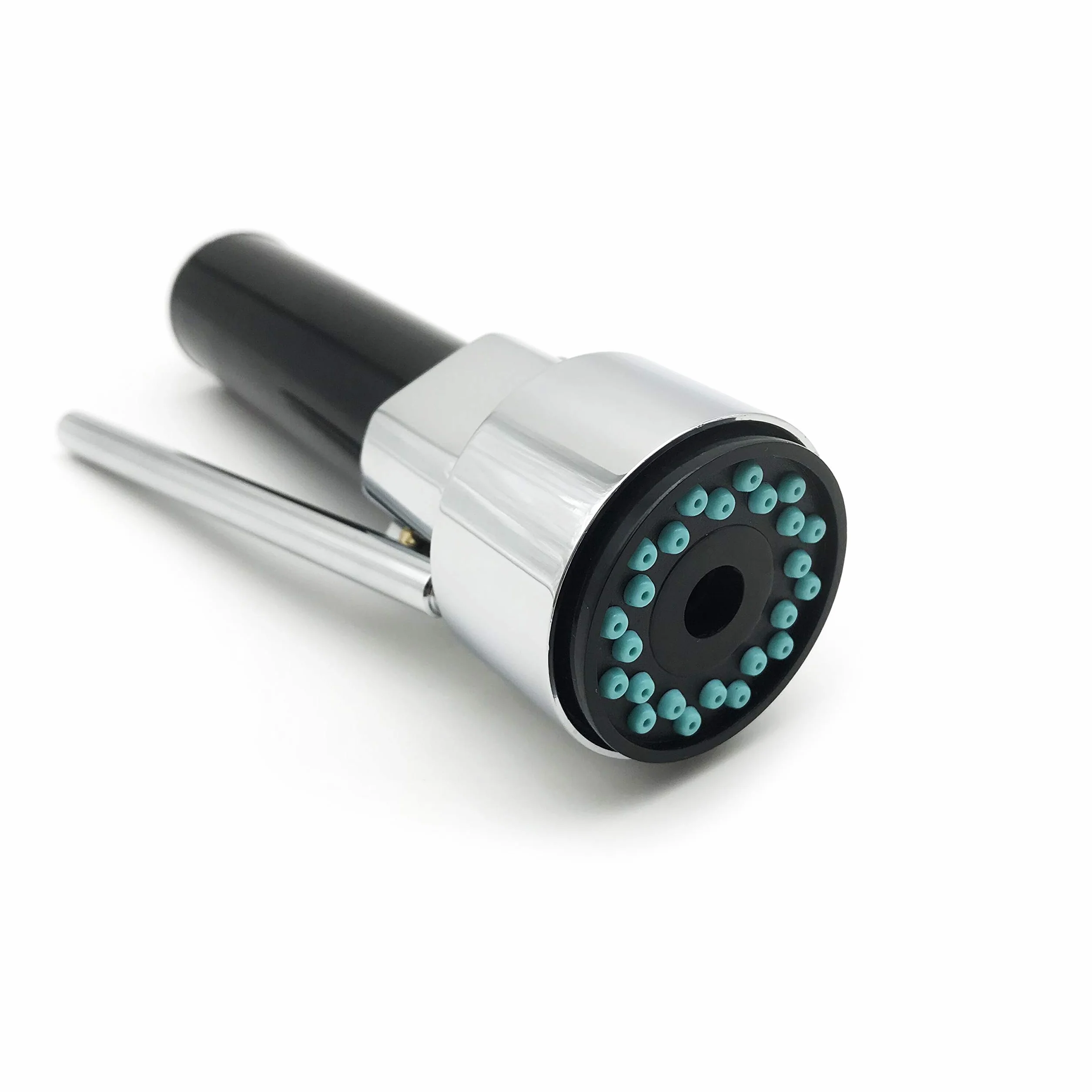 Douchette Extractible pour Mitigeur Cuisine, Tête de Robinet Laiton Massif, Finition Chrome Poli