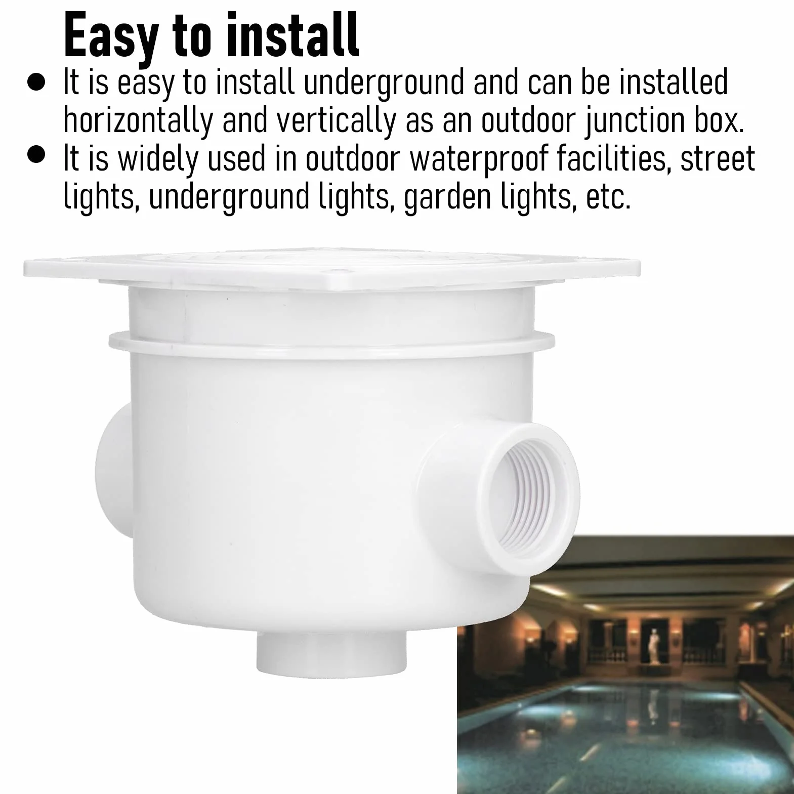 Boîte de Jonction étanche Lumineuse Sous-marine pour Piscine