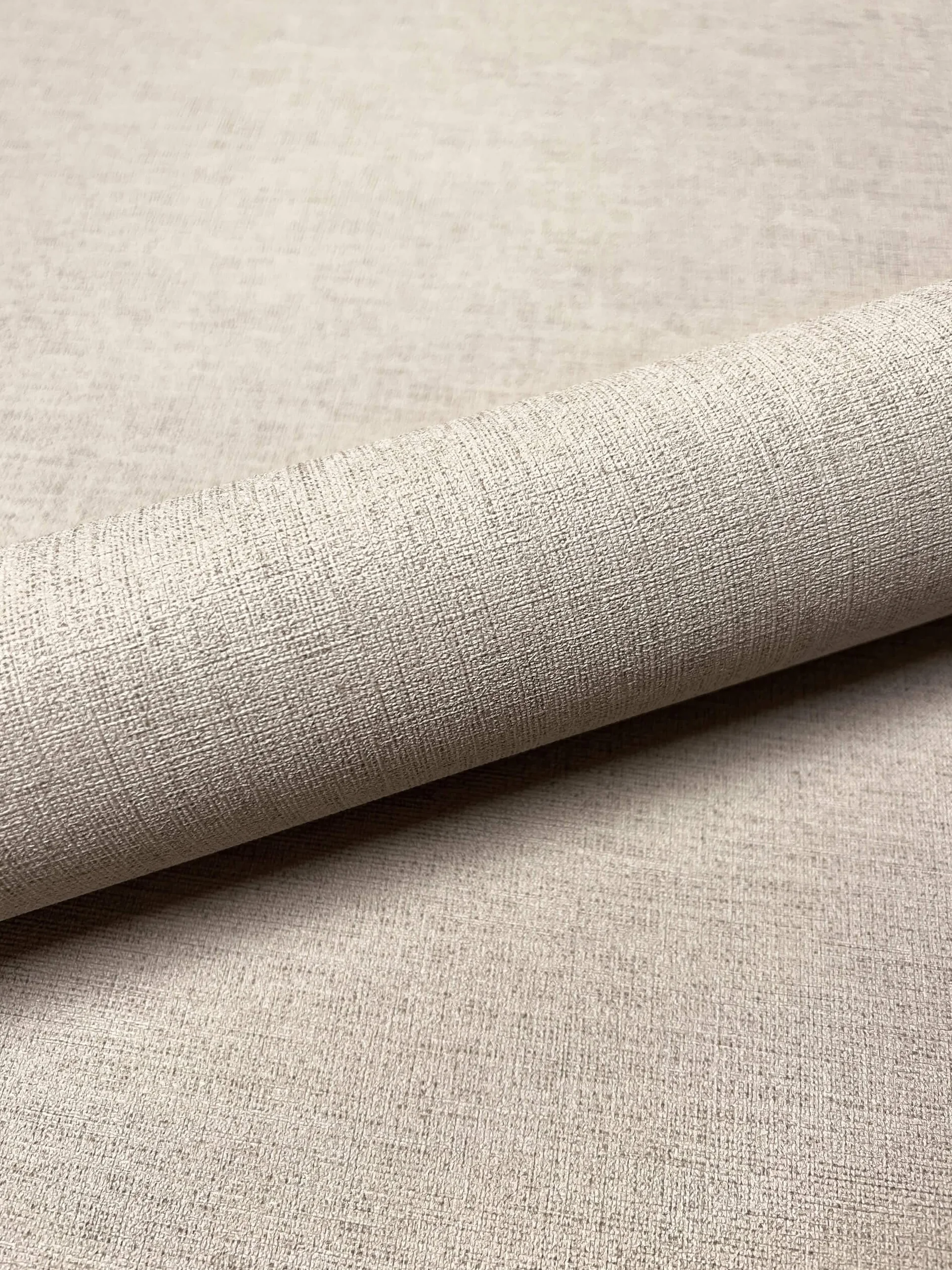 Newroom Tapete Taupe Vlies Textiloptik Modern Uni Struktur