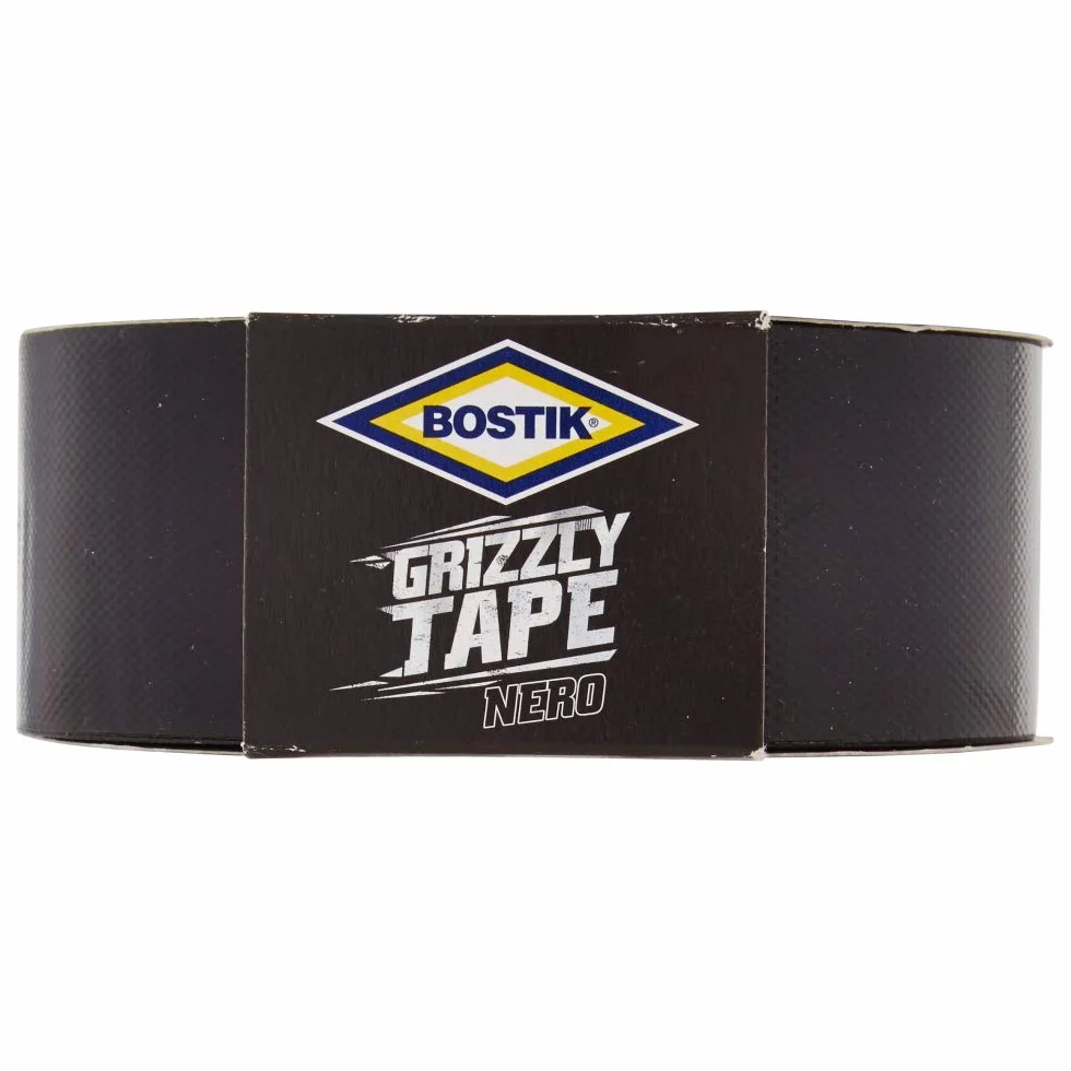 Bostik Ruban toilé Grizzly Tape noir 25 m x 50 mm