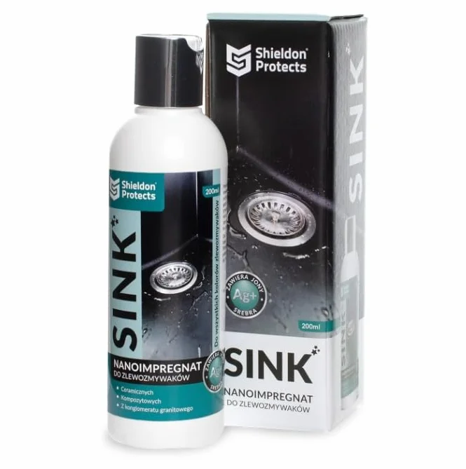Shieldon Hydrofuge pour Éviers en Granit, Imperméabilisant Pierre Cuisine avec Nano-revêtement - 200 ml