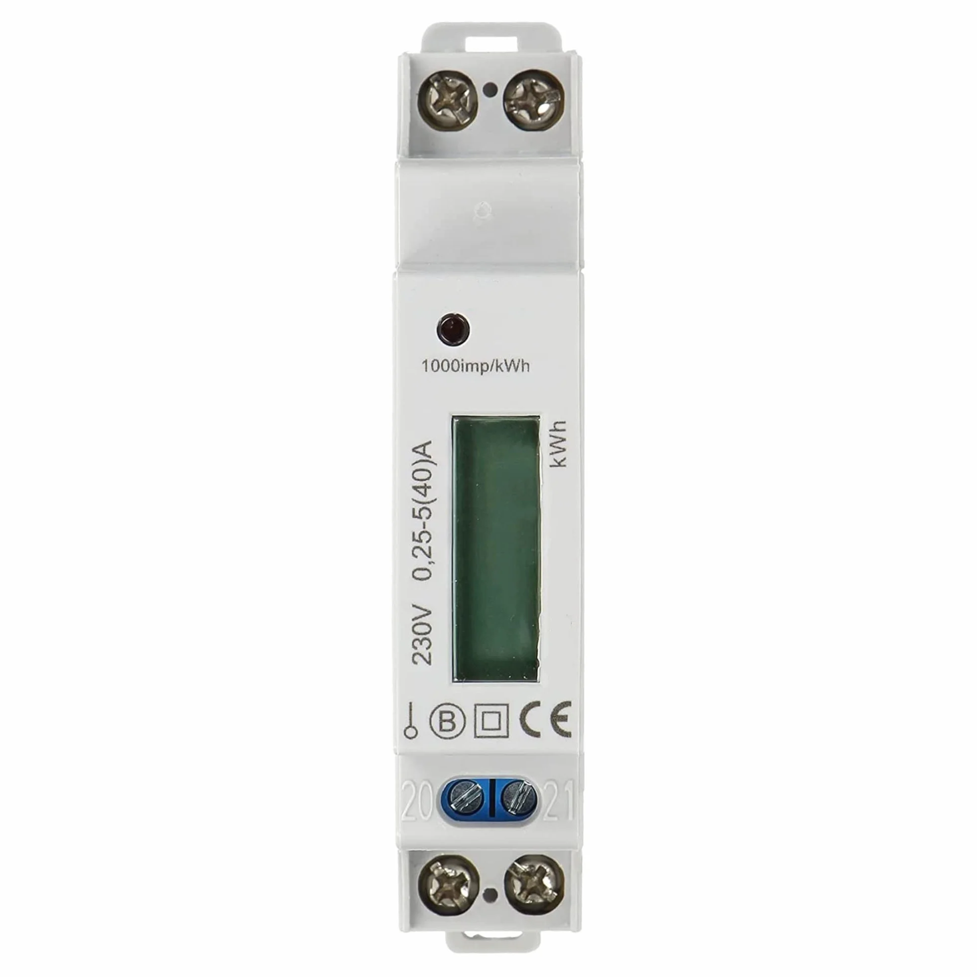 Compteur Electrique 1 Phase 40A MID Certificat DIN TH-35mm Module