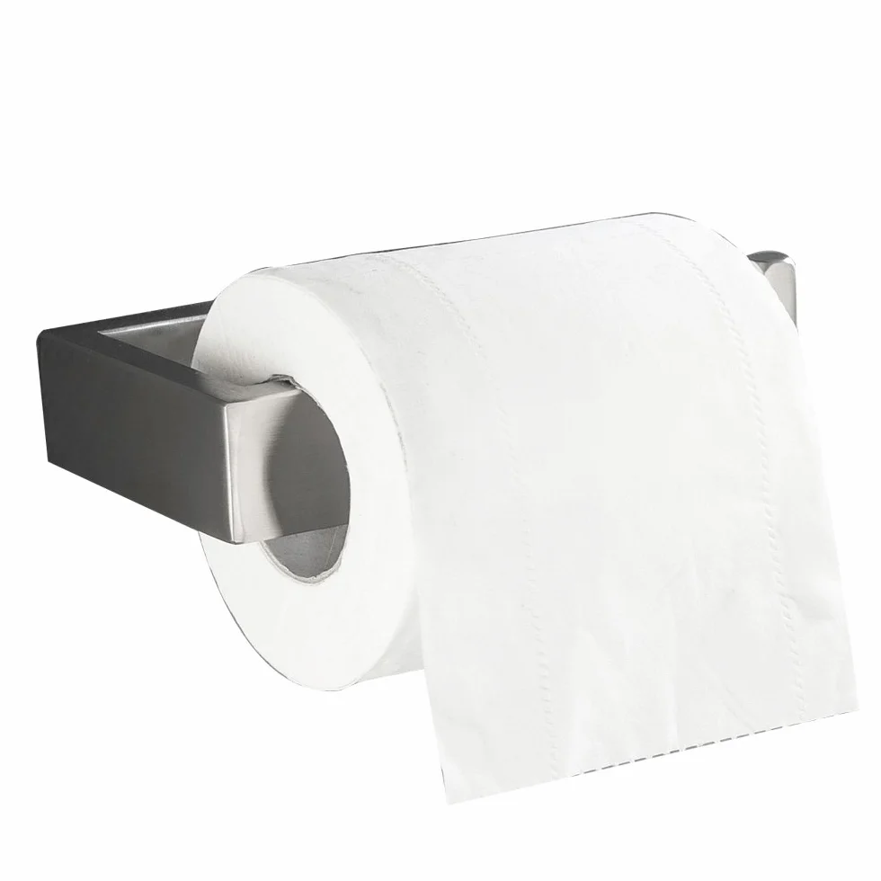 Porte-Papier Toilette SUS 304 Acier Inoxydable Argent Brossé Mural Salle de Bain Cuisine