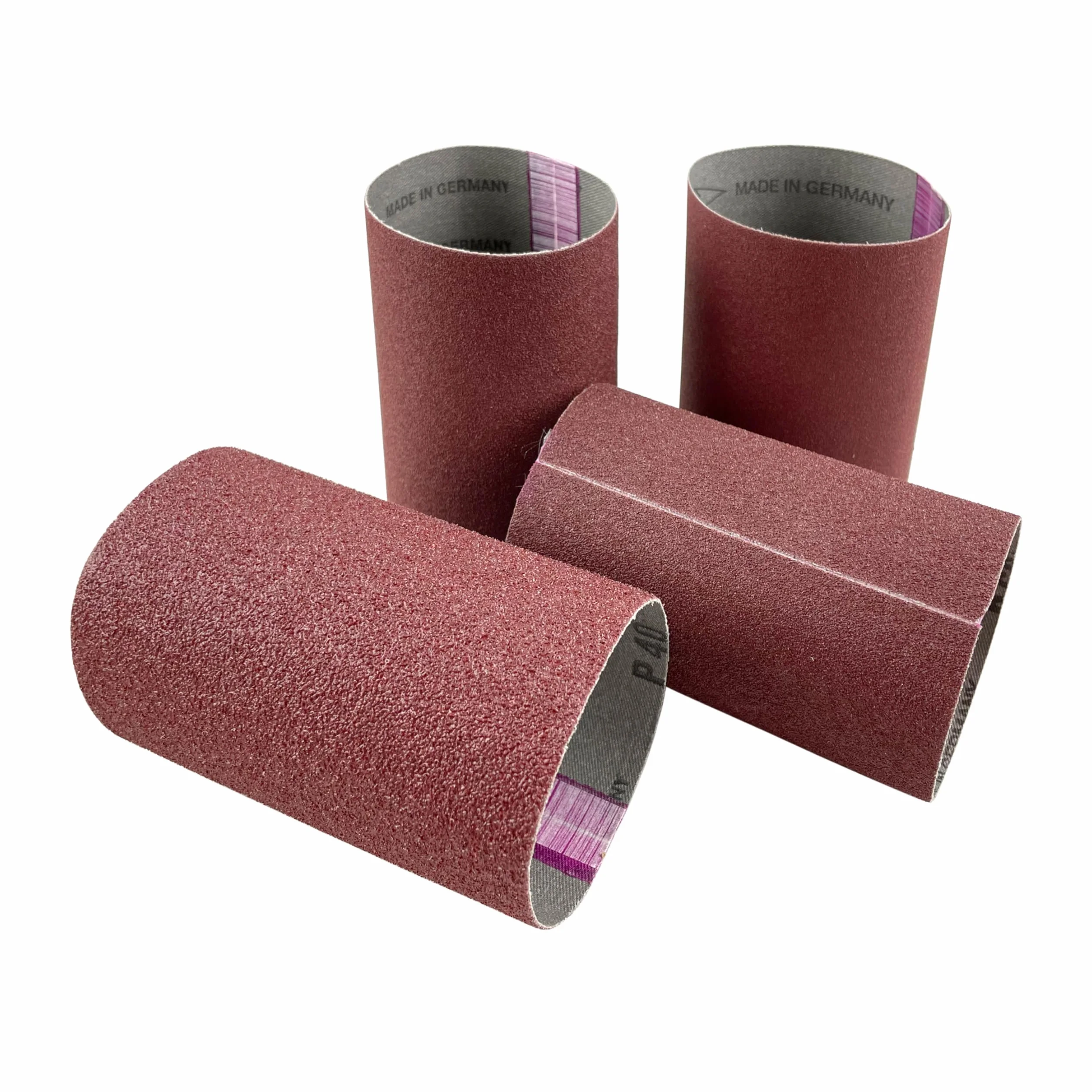 Manchons Abrasifs Toilés Ø 80 mm x 120 mm Grains Assortis P40 P60 P80 P120