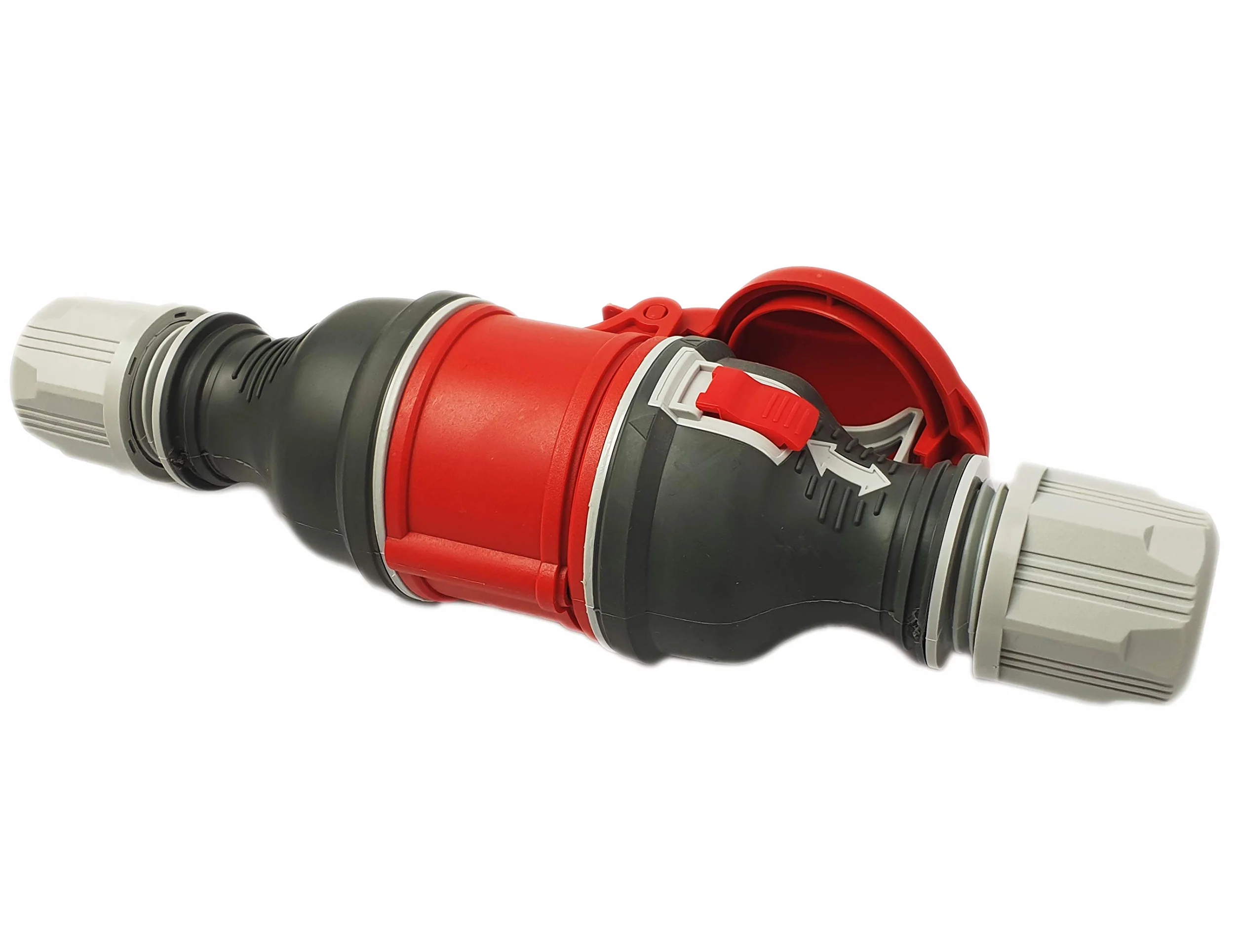 RoadEu Connecteur CEE P17 Premium Fiche + Prise 5P 16A 400V IP44 Caoutchouté Antidérapant