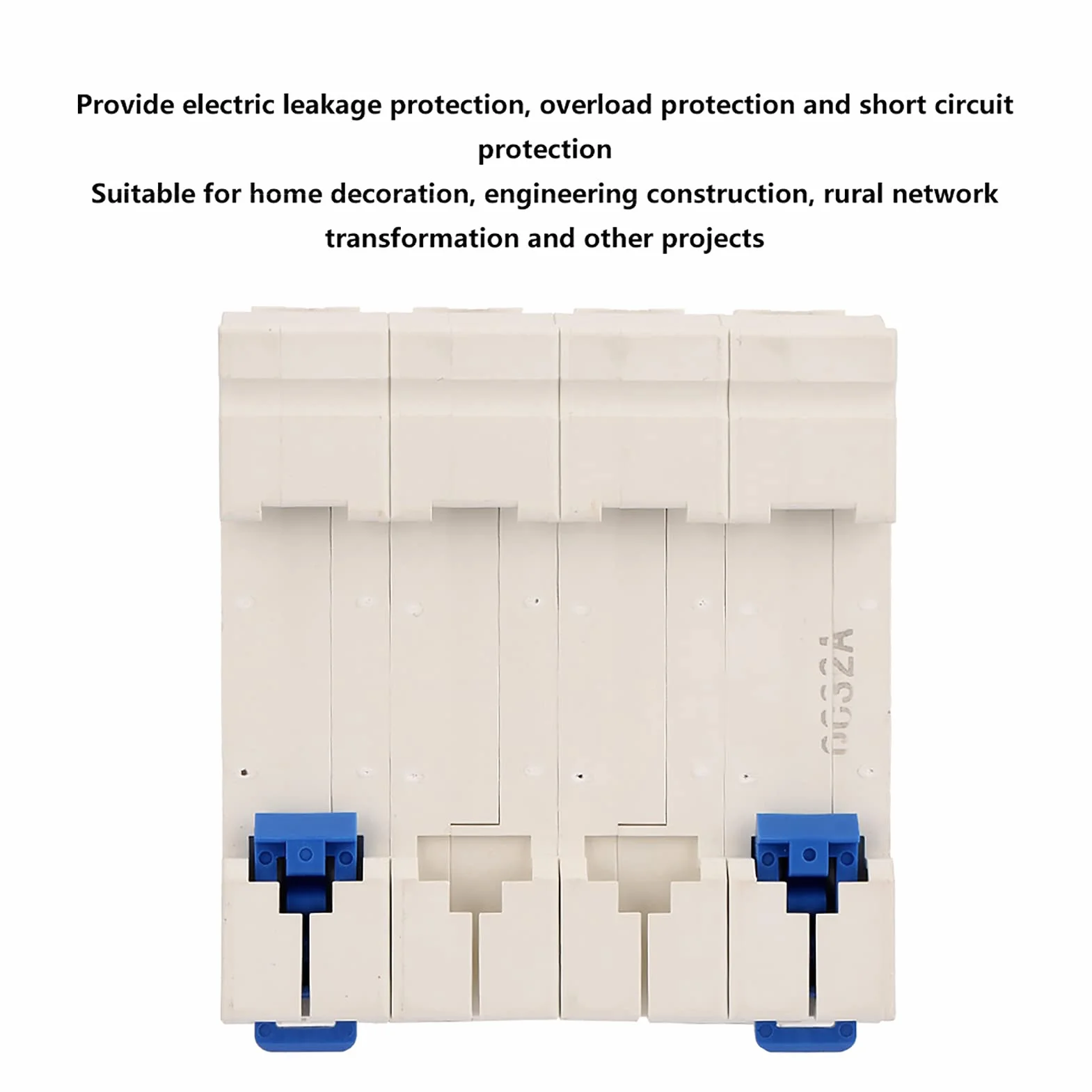 Disjoncteur Différentiel 4P 32A Tétrapolaire DZ47-63 400V